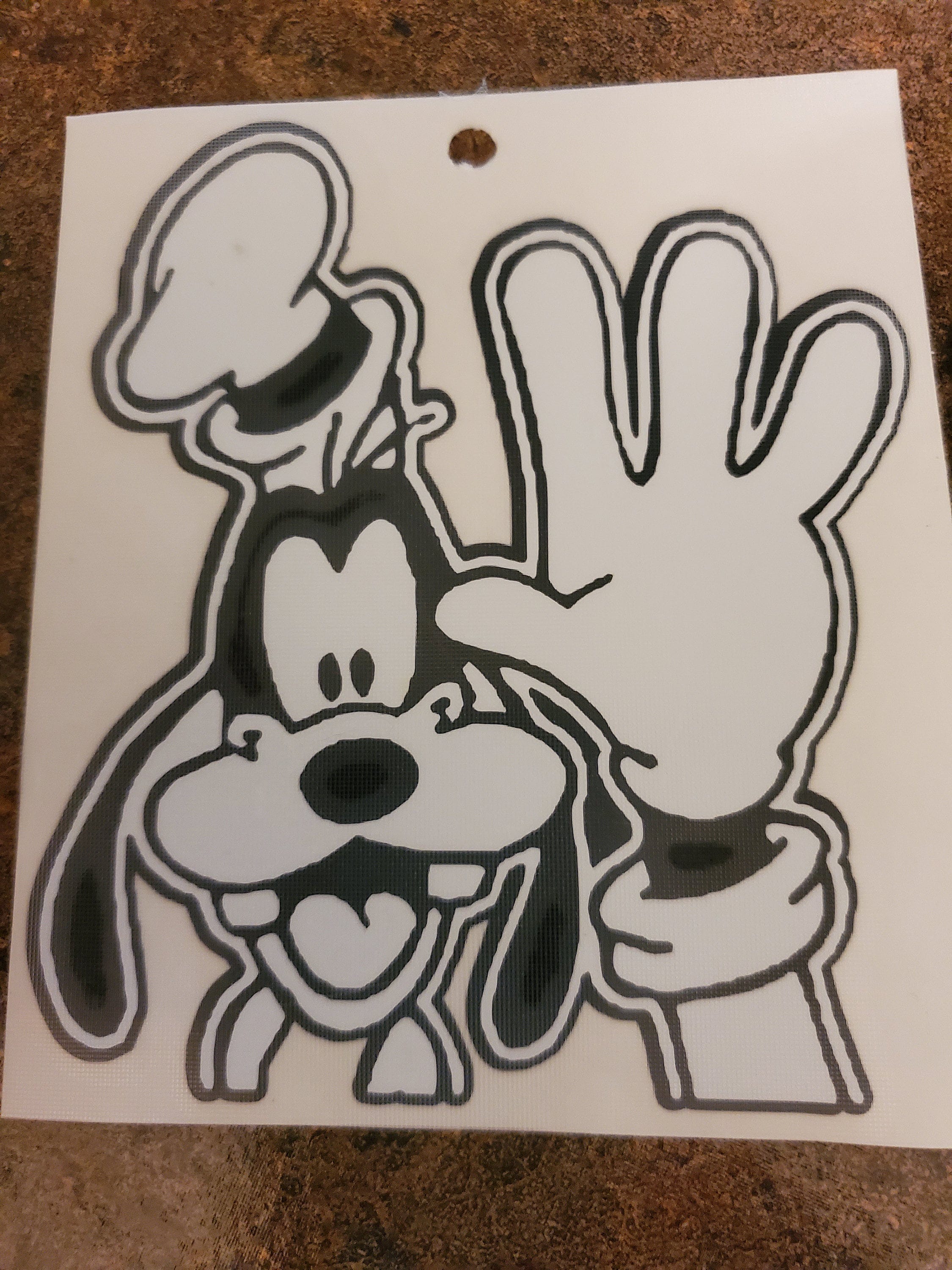 Vinyl car decal - Disney Goofy- Free shipping