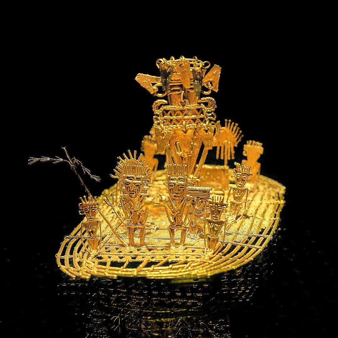 Muisca's golden raft - Photo: Pedro Szekely - CC BY-SA 2.0