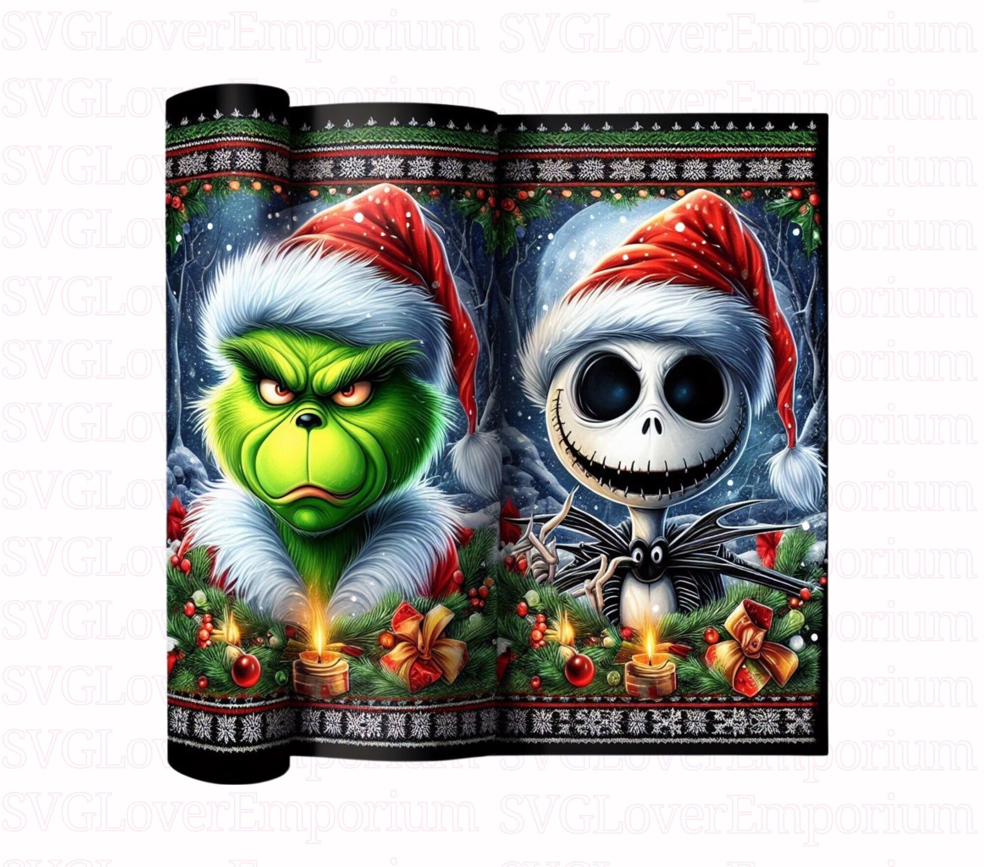 Nightmare Before Christmas Png, Jack And Grich Png, Skeleton Png, Grich Face Svg, Grichmas Png, Retro Christmas Png, Retro Santa Png