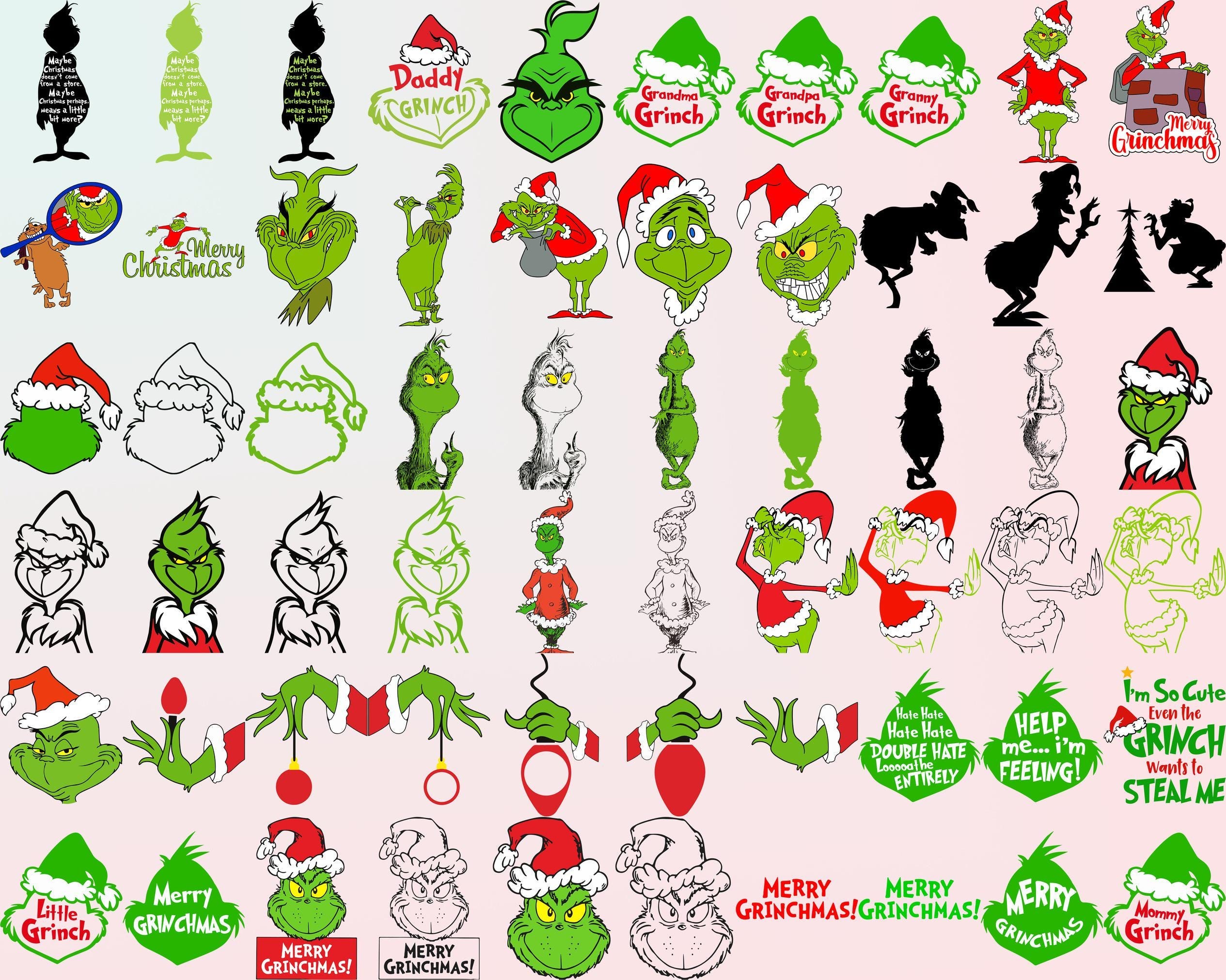 900+ Files The Grinch Bundle, 193+ UNIQUE DESIGN, Grinch Christmas Svg, Grinch Clipart Files, Files for Cricut & Silhouette 1578417238hvg