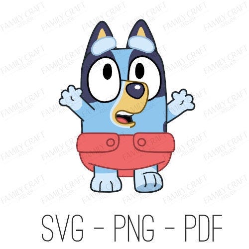 Baby Bluey Layered SVG