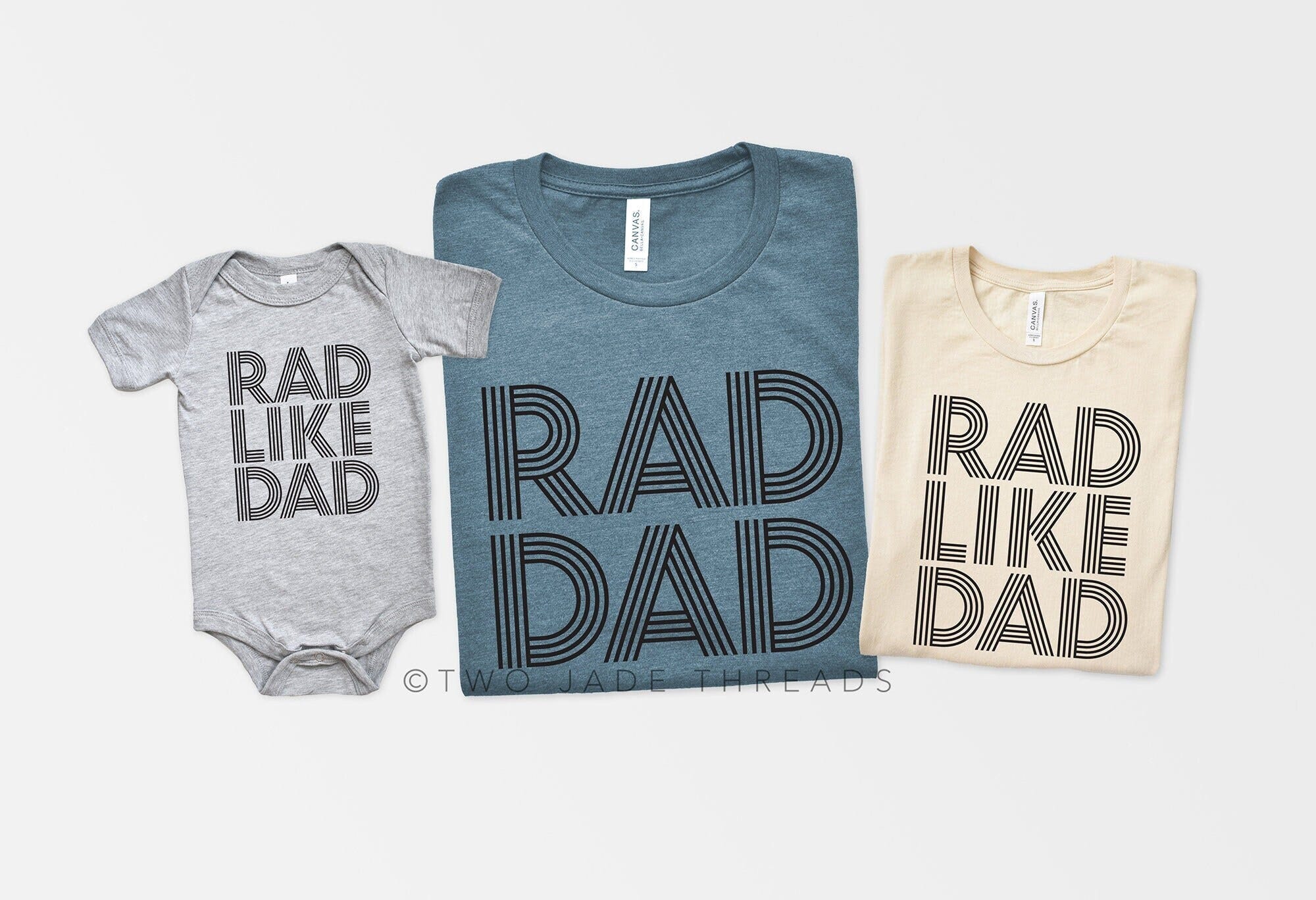 Dad and Son Matching Shirts, Rad Dad Shirt, Rad Like Dad Shirt, Daddy and Me Matching Set, Fathers Day Gift for Dad and Baby Shirt Set