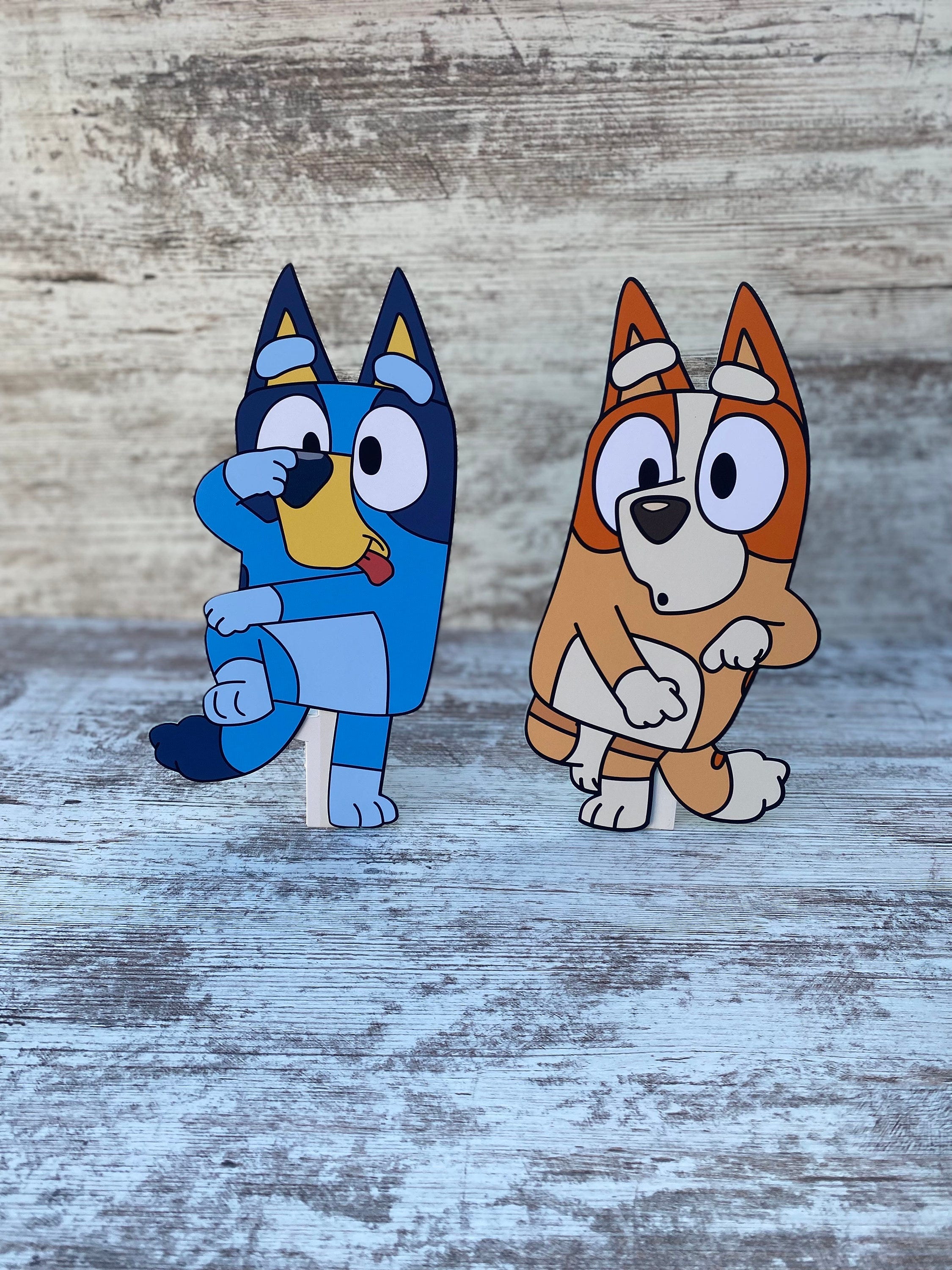 Bluey and Bingo cutouts