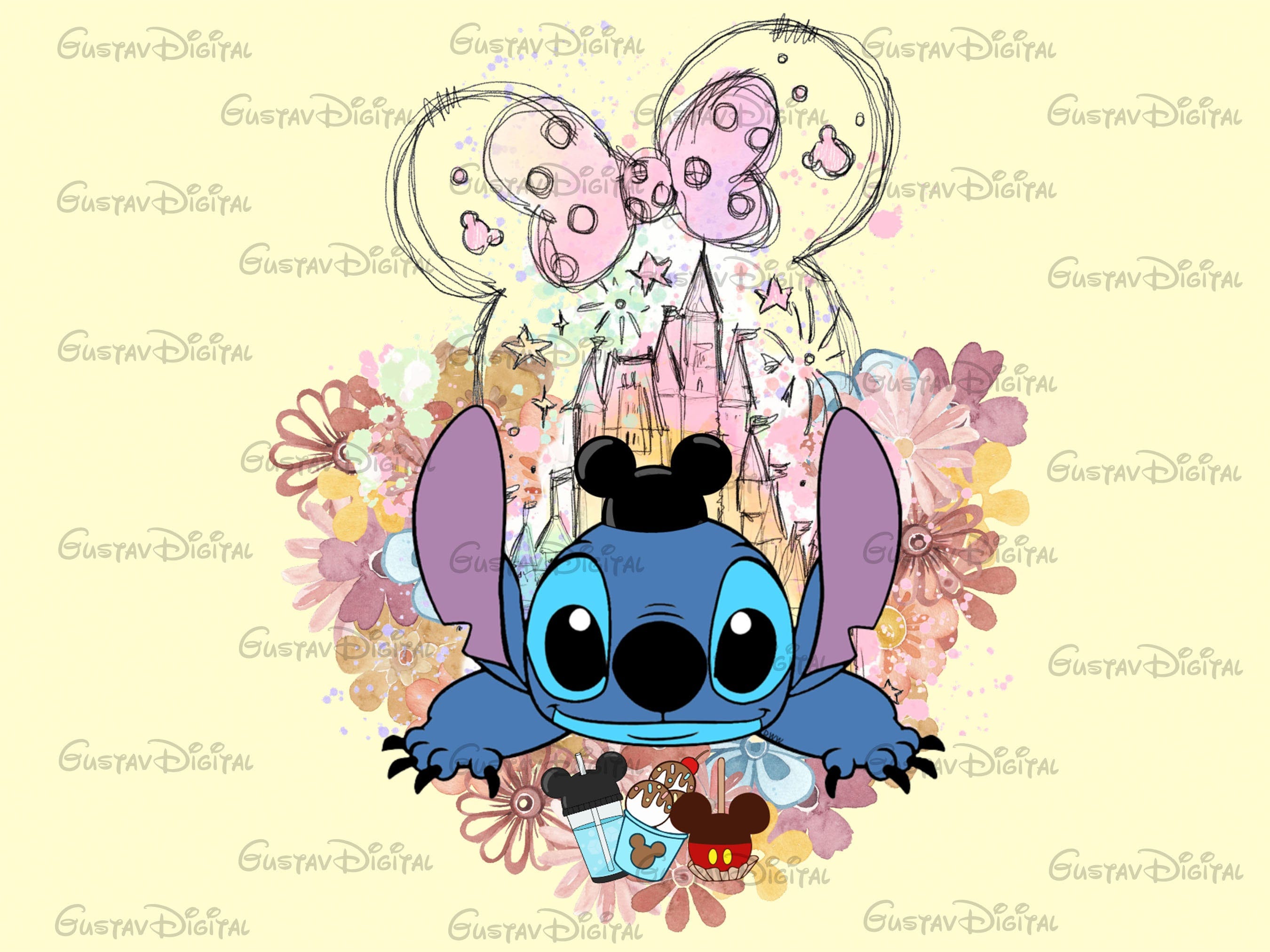 Stitch Mickey Ears Png,Stitch Png,Stitch Png File,Mickey Snacks Png File,High Quality,Lilo And Stitch Png File,Stitch,Cute Mickey Ears Png