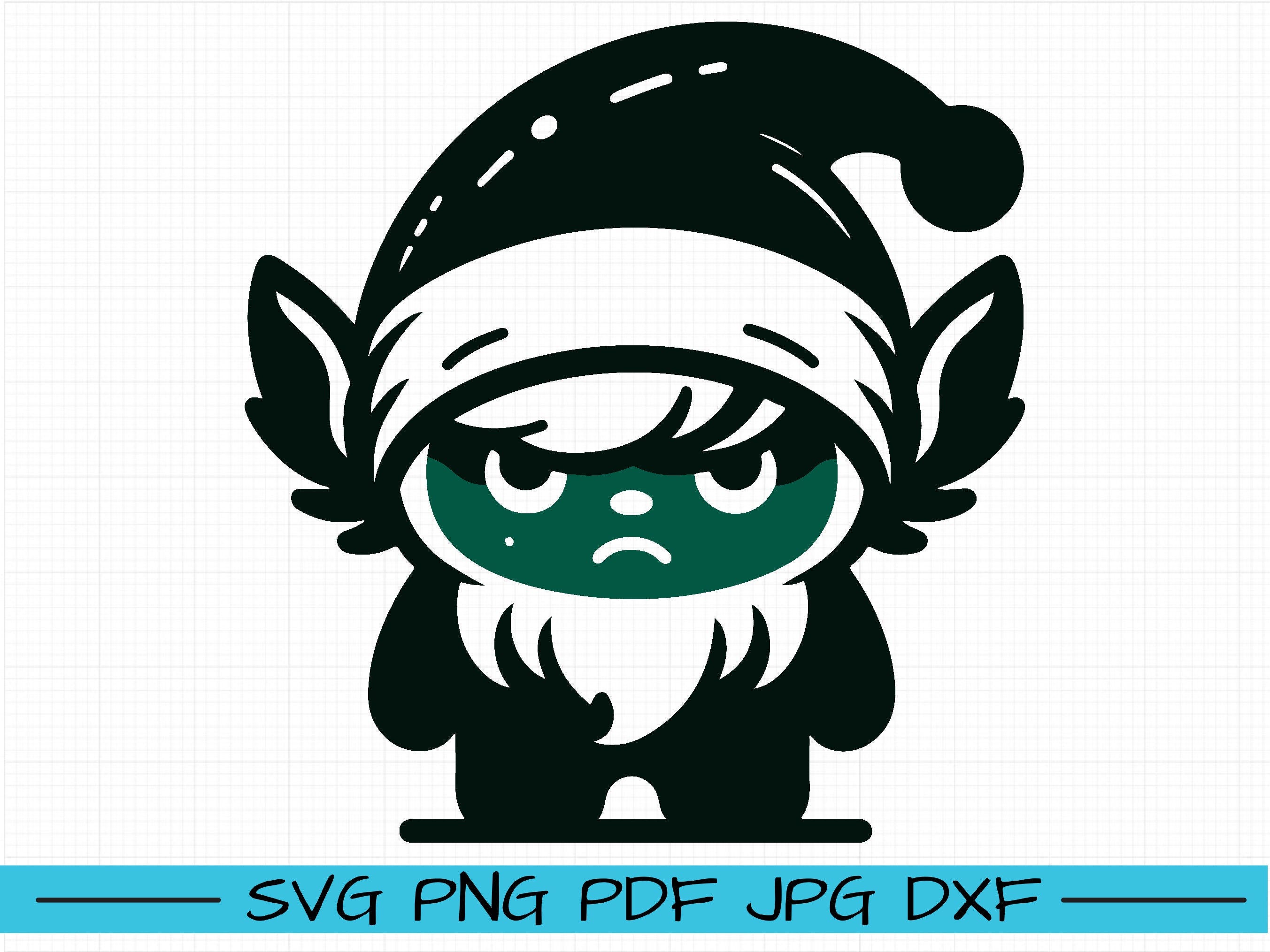 SVG Grinch, Cartoon Vector, Art, Silhouette