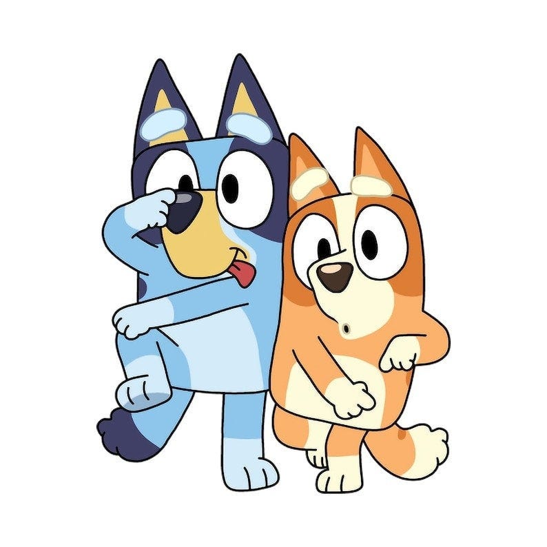 Bluey Bingo Png, Bluey Friends Instant Download Png, Bluey And Friends Digital Png File, Bluey Heeler, Ready to Print Bluey Png File