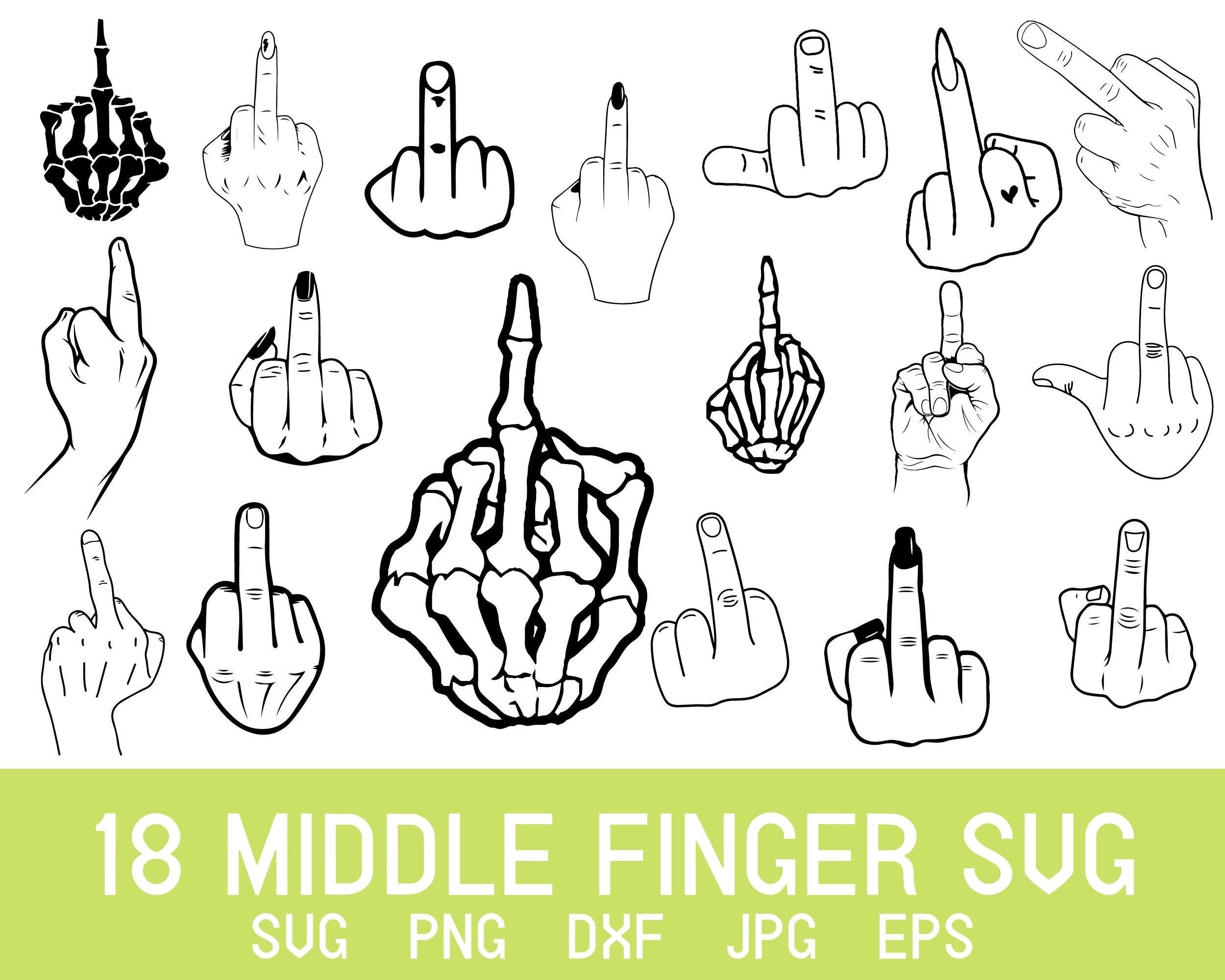 Middle Finger Svg, Finger Svg, Hand Gesture Svg, Adult Humor Svg, Funny Adult Svg, Adult Humor Png, Hand Sign Svg, Fuck You Svg, Grinch Svg