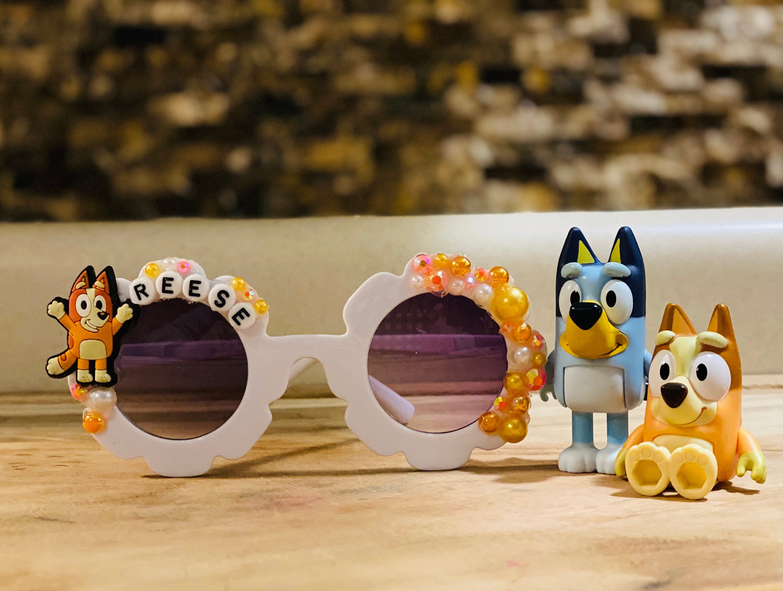 Bingo Toddler | Kid Sunglasses | Bluey Birthday | Personalized Sunglasses | Sun | Custom Kids Sunglasses | Character