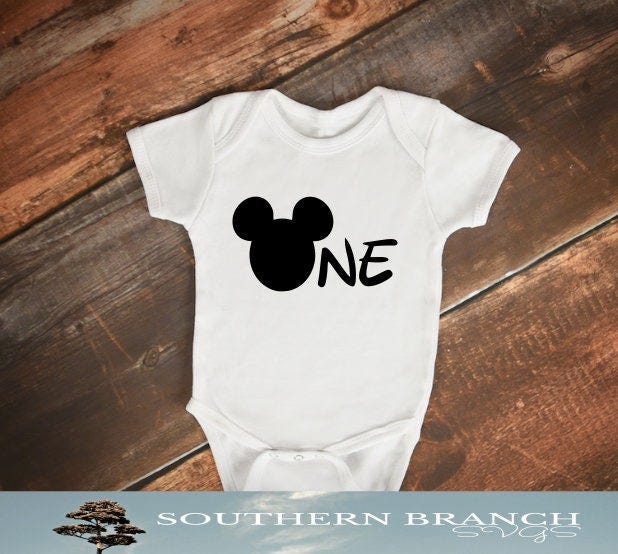 Mickey One SVG, Mickey Mouse, Boys Birthday, One, Digital File, One Year, Cricut Design Space