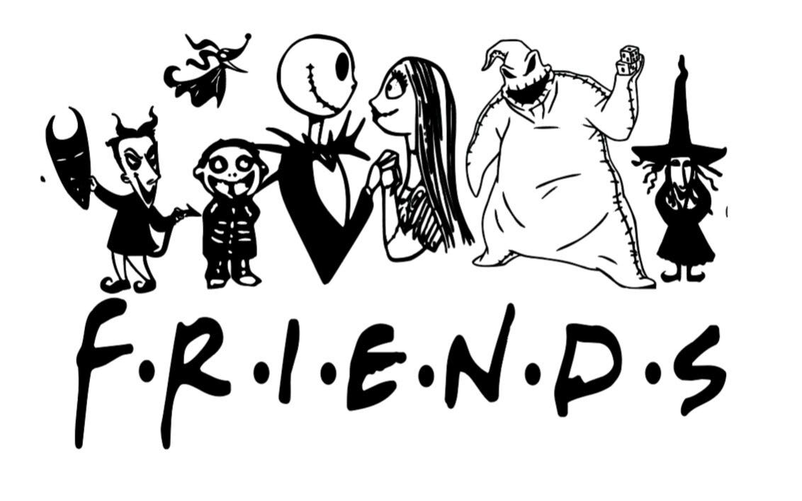 Nightmare Before Christmas Friends SVG
