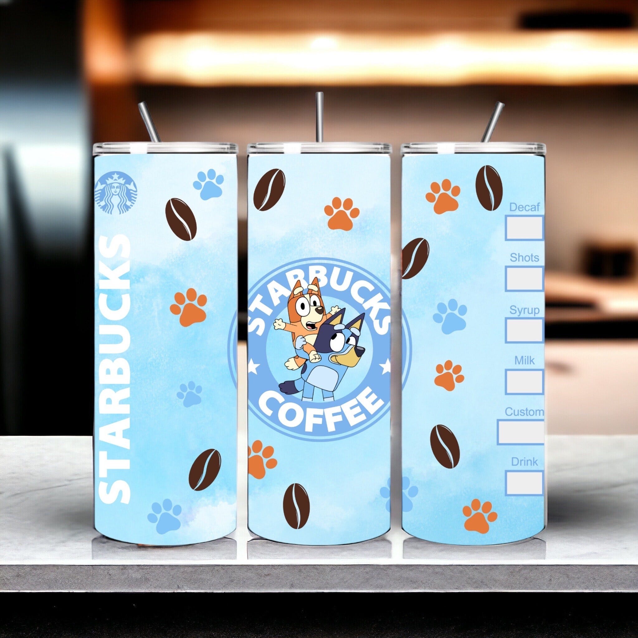20oz Starbucks Bluey Tumbler Wrap|Digital Download| 20oz Wrap|Starbucks Wrap|