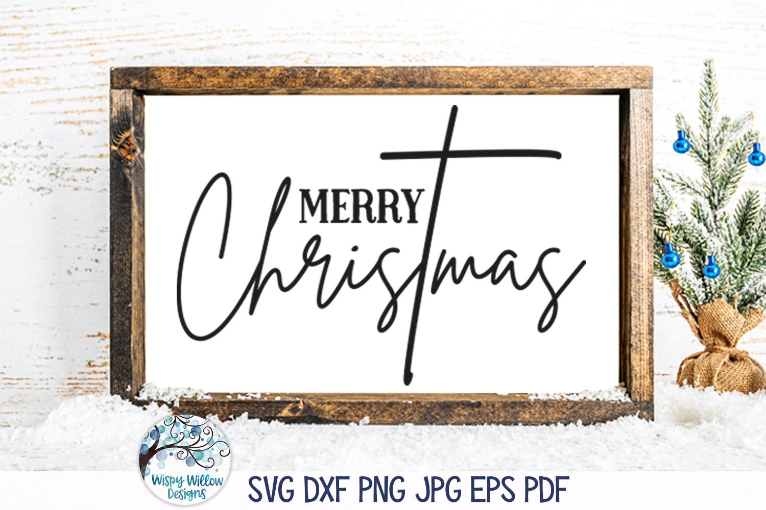 Merry Christmas SVG For Cricut, Religious Christmas Sign, Christmas with Jesus Cross, Christmas Cross PNG Printable, Vinyl Decal Cut File