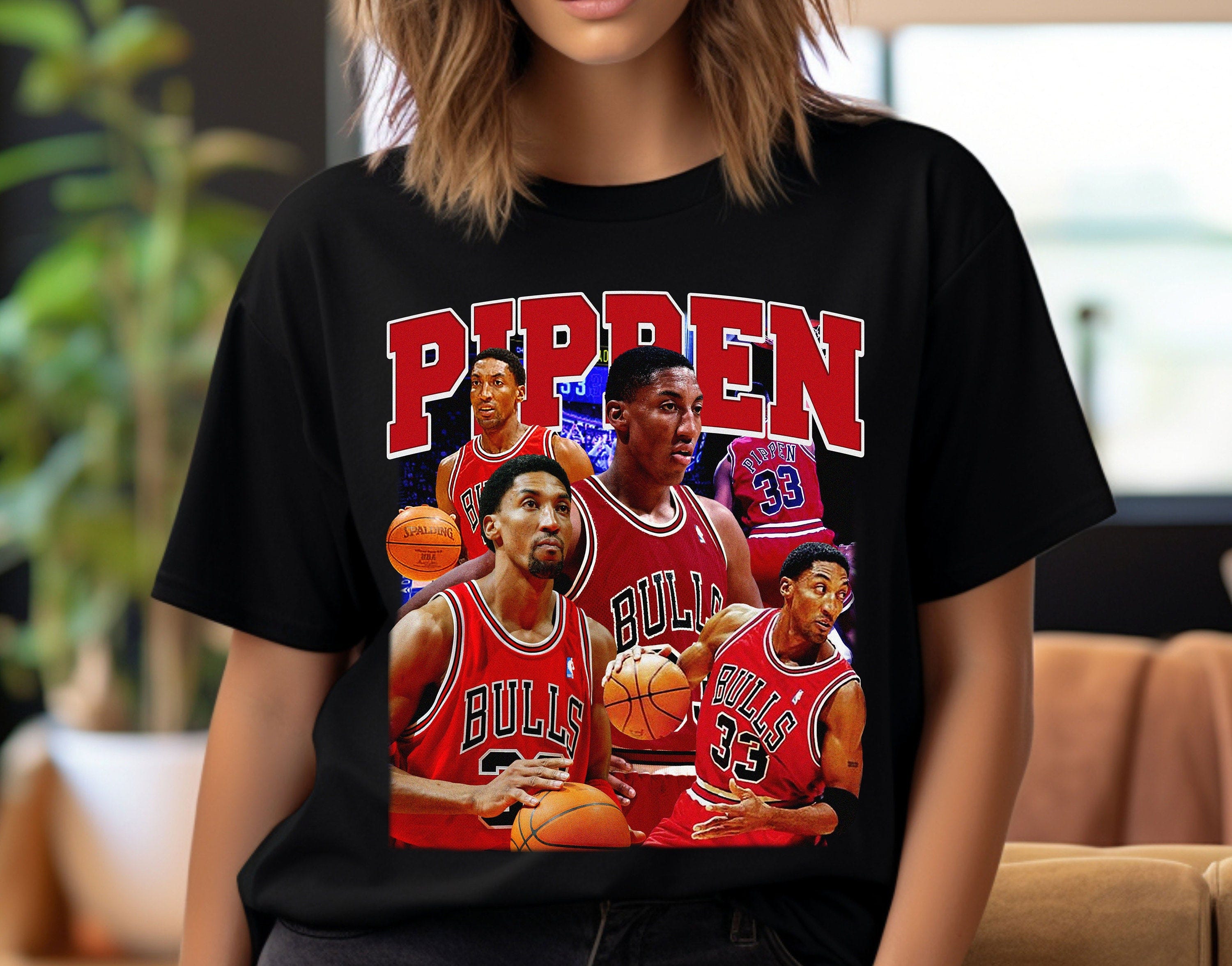 Scottie Pippen Shirt Design, Pippen PNG Digital Download, Basketball Graphic Tees, Basketball DTF Transfer Print, Basketball Bootleg Shirt.