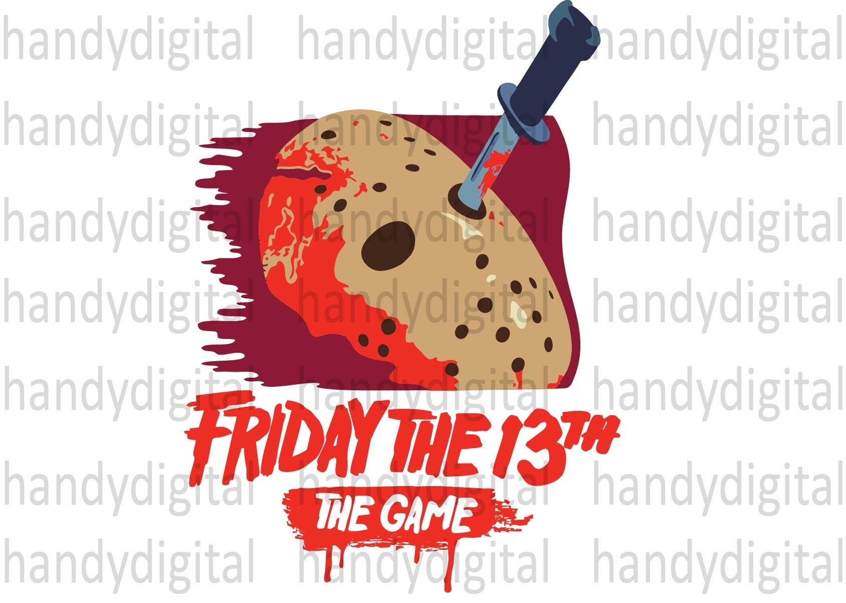 Jason Voorhees, Friday the 13th, horror movie character, sublimation design, Halloween SVG PNG PDF Eps ,Instant Digital Download