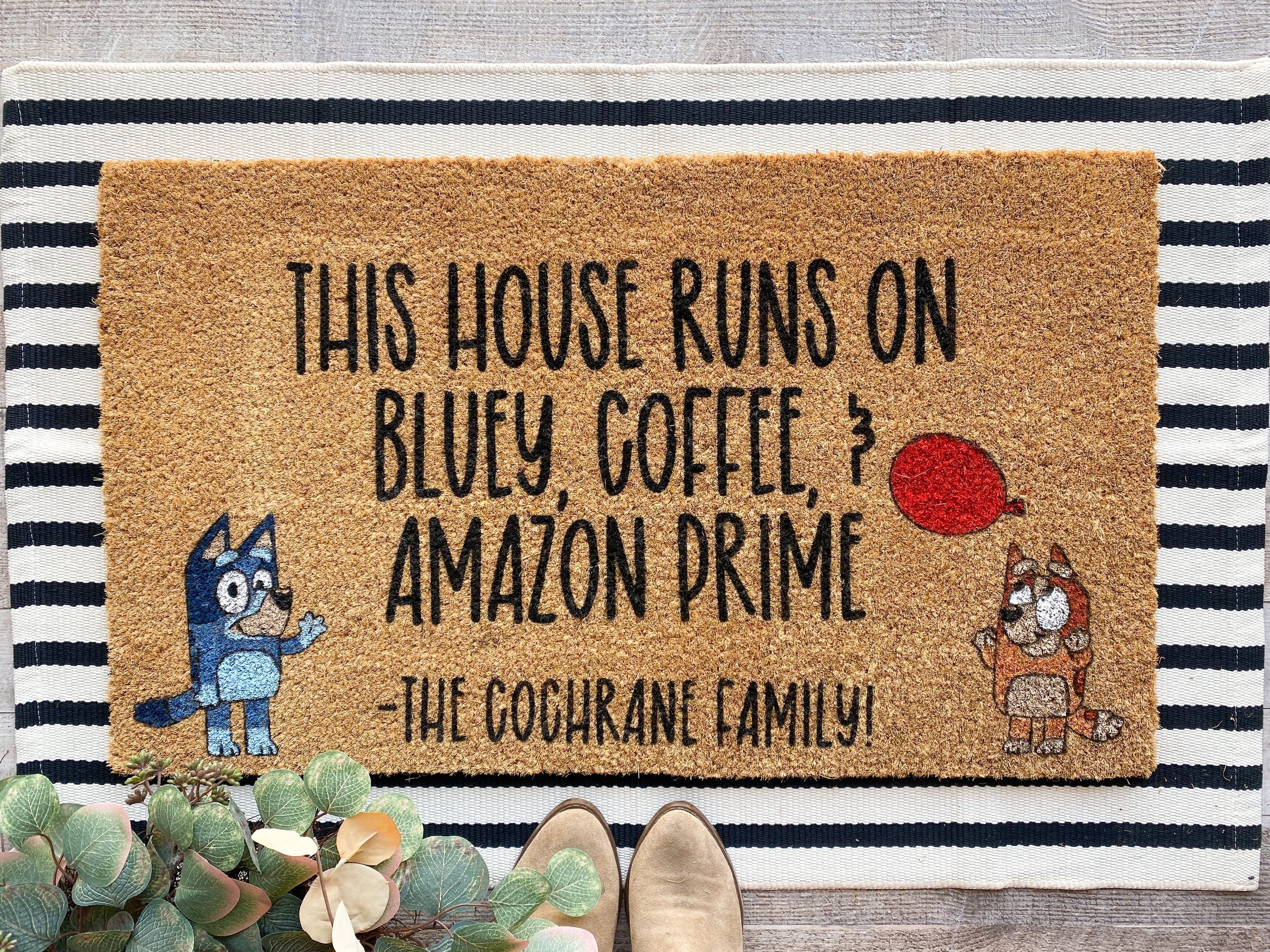 BLUEY doormat/ Bluey gift