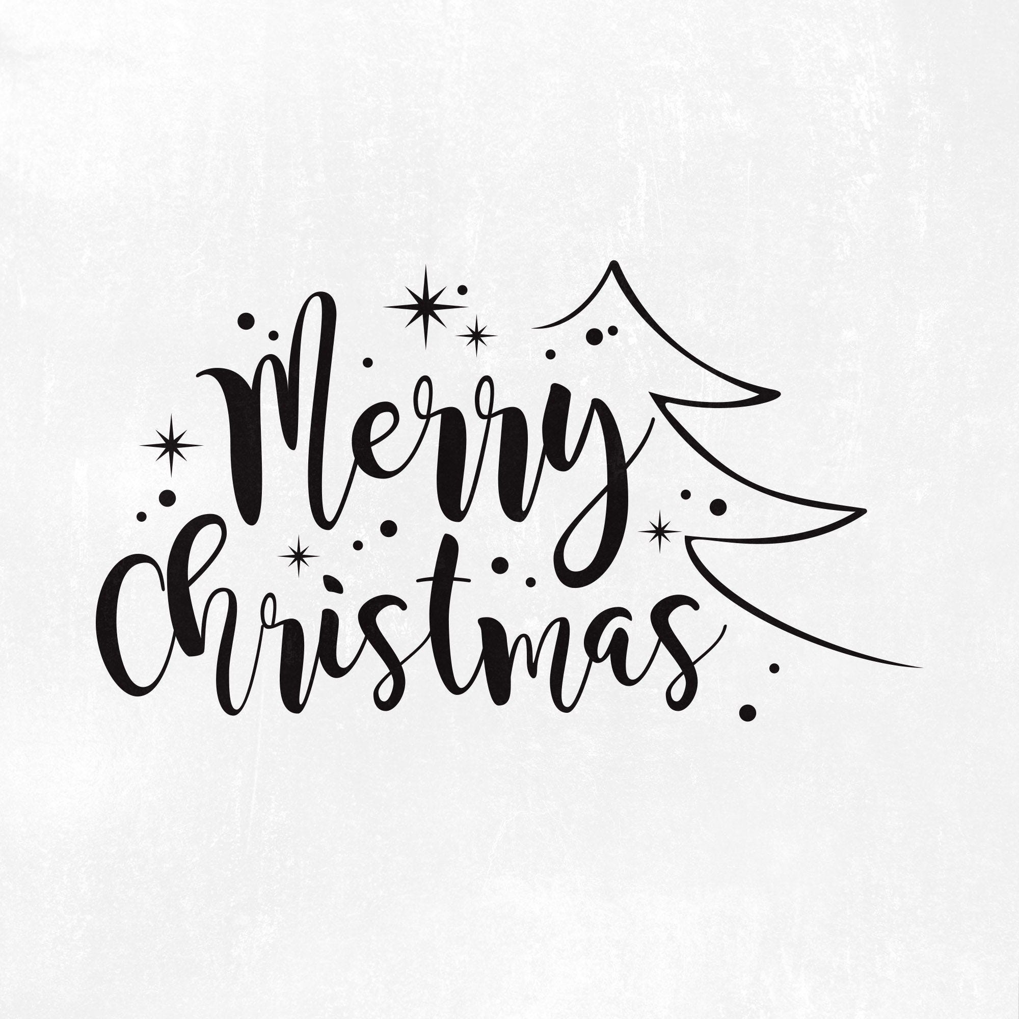 Christmas SVG, Merry Christmas SVG, Merry Christmas Saying Svg, Christmas Clip Art, Christmas Cut Files, Cricut, Silhouette Cut File.