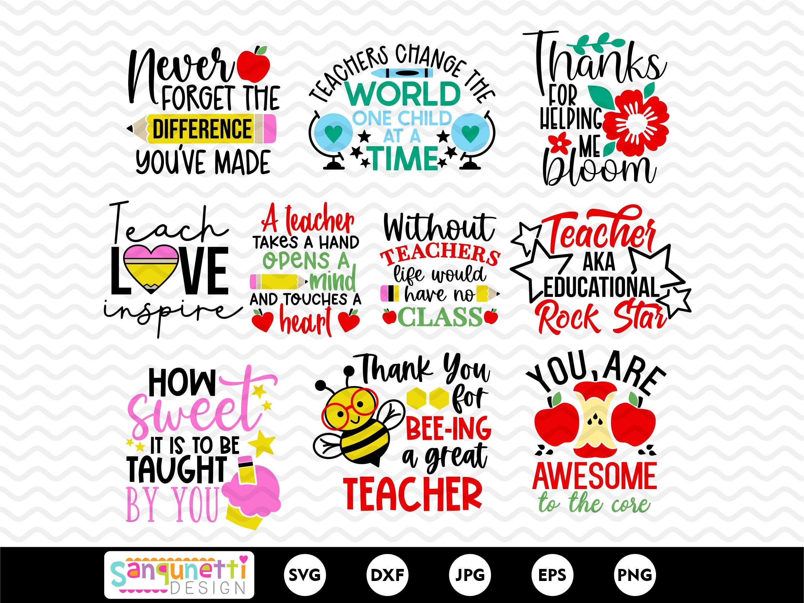 Teacher SVG Bundle | Teacher appreciation SVG