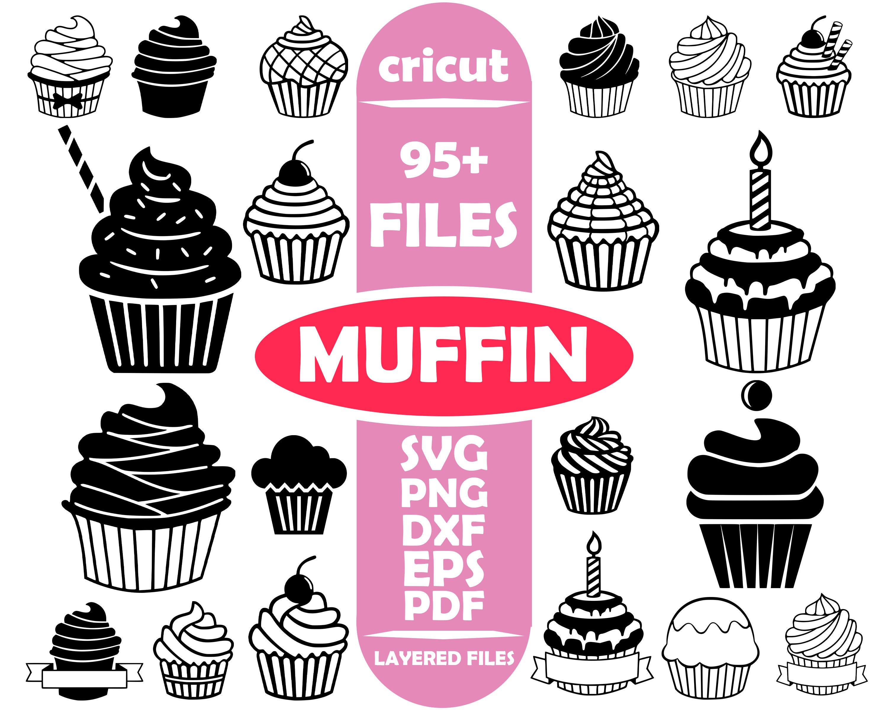 Mega Bundle 95 Files - Layered Design - Vector Files - SVG for Cricut - PNG, DXF, Svg, Eps, Pdf