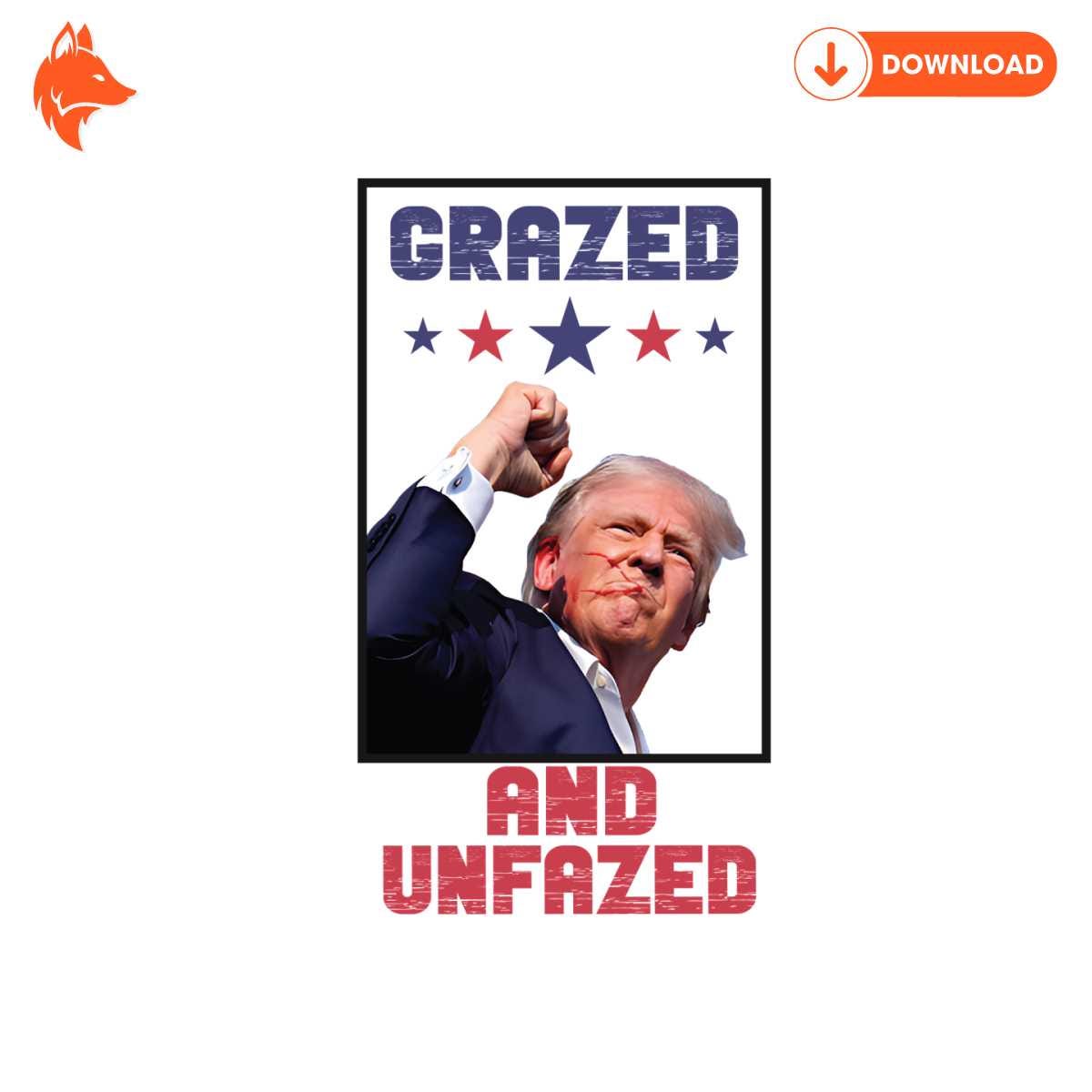 Free Grazed And Unfaze Trump 2024 PNG