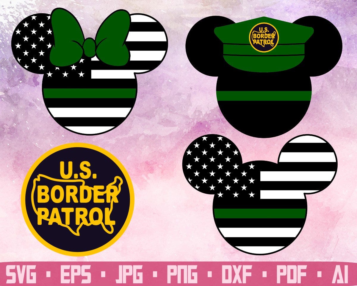 Border patrol svg Border patrol Patrol svg  Mickey svg Minnie svg Mickey and minnie svg