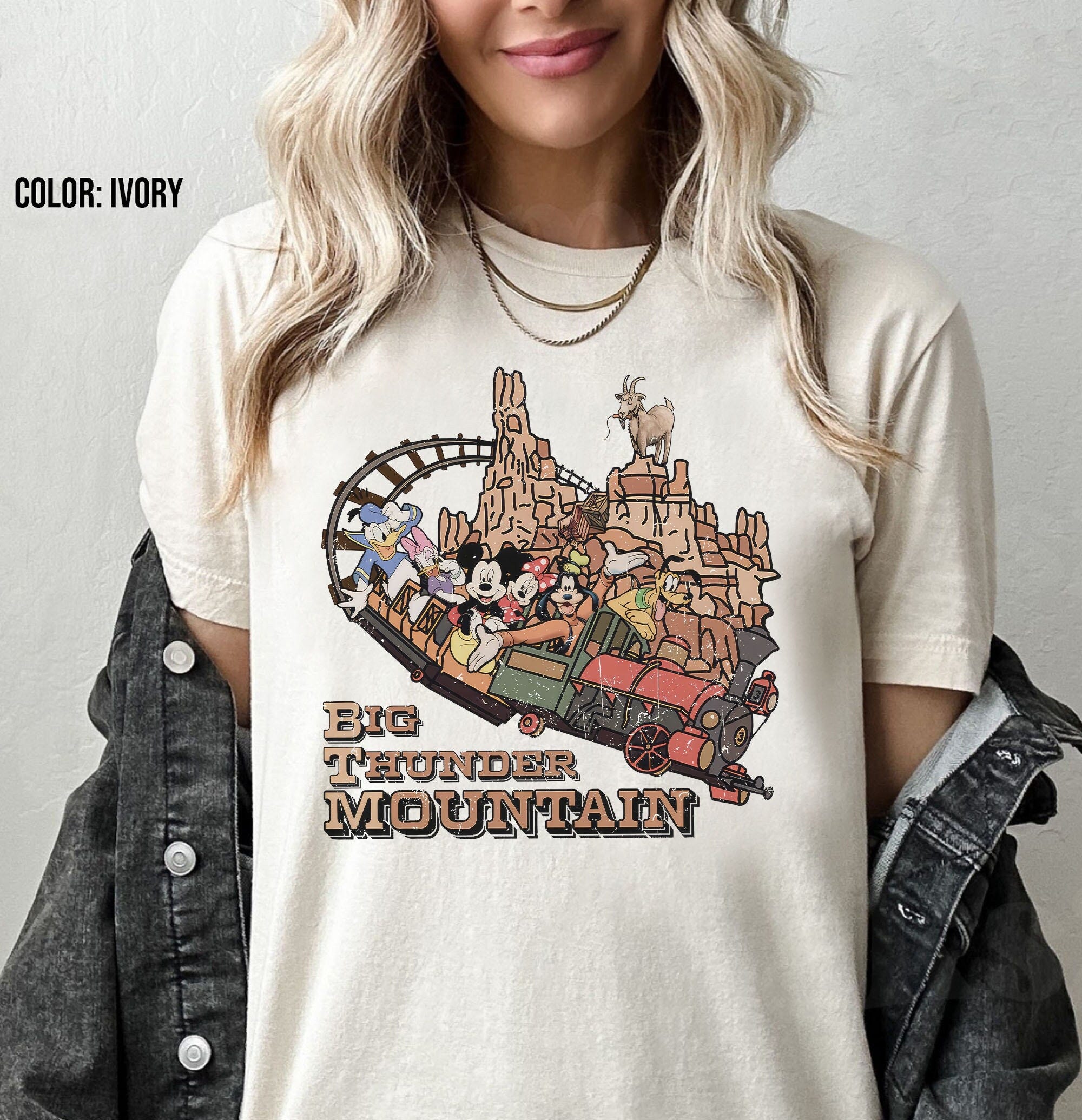 Comfort Colors Retro Big Thunder Mountain Shirt, Vintage Disneyland Big Thunder Mountain Railroad Shirt, Disney Shirt, Magic Kingdom Shirt