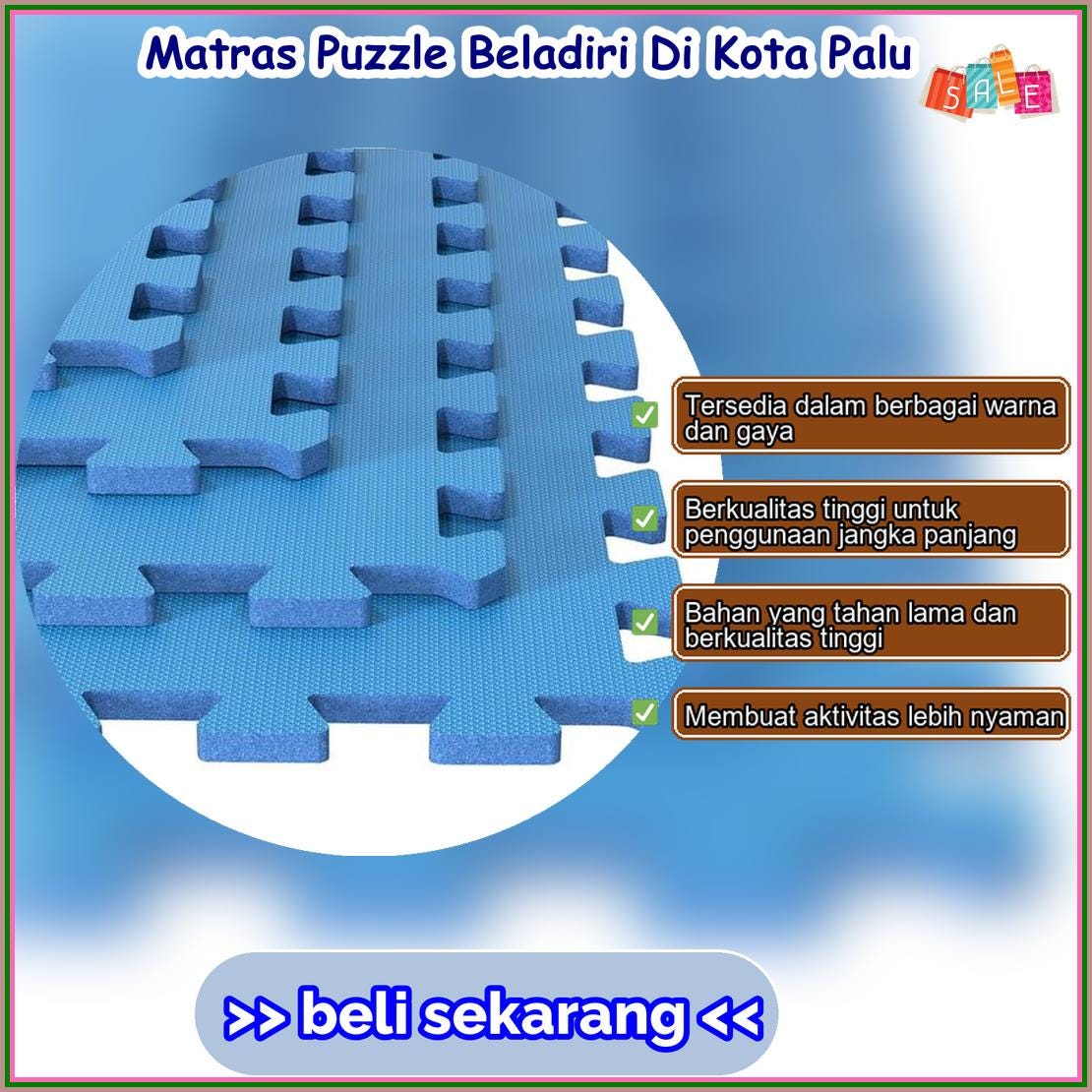 Matras Puzzle Beladiri Di Kota Palu