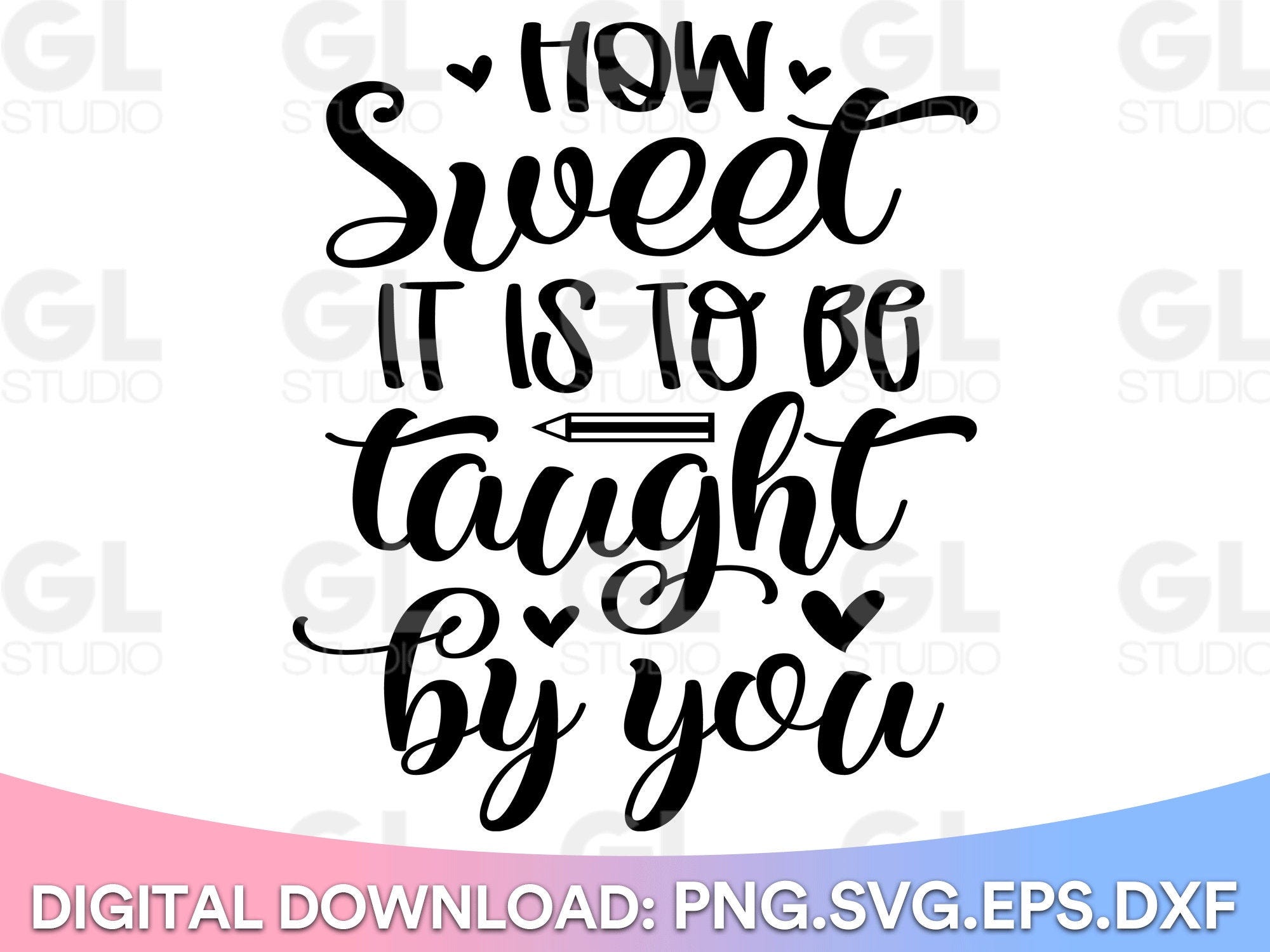 How Sweet It Is To Be Taught By You SVG, Teacher svg, Teacher Pot Holder SVG, Teacher Quote svg, Teacher Gift svg, Teacher Life svg, Baking