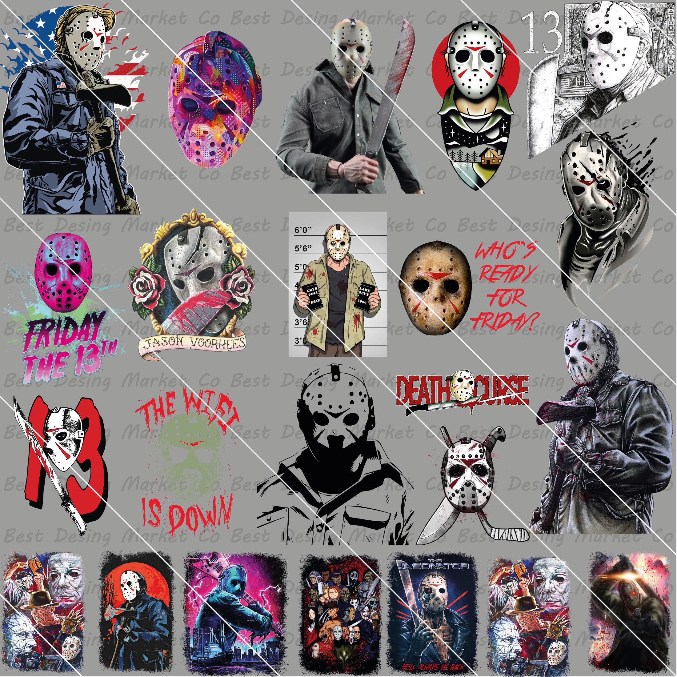 40 Horror Characters Png, Horror Friends Png, halloween character Png, Horror Bundle PNG, Horror Movie PNG, Halloween Png, halloween friends