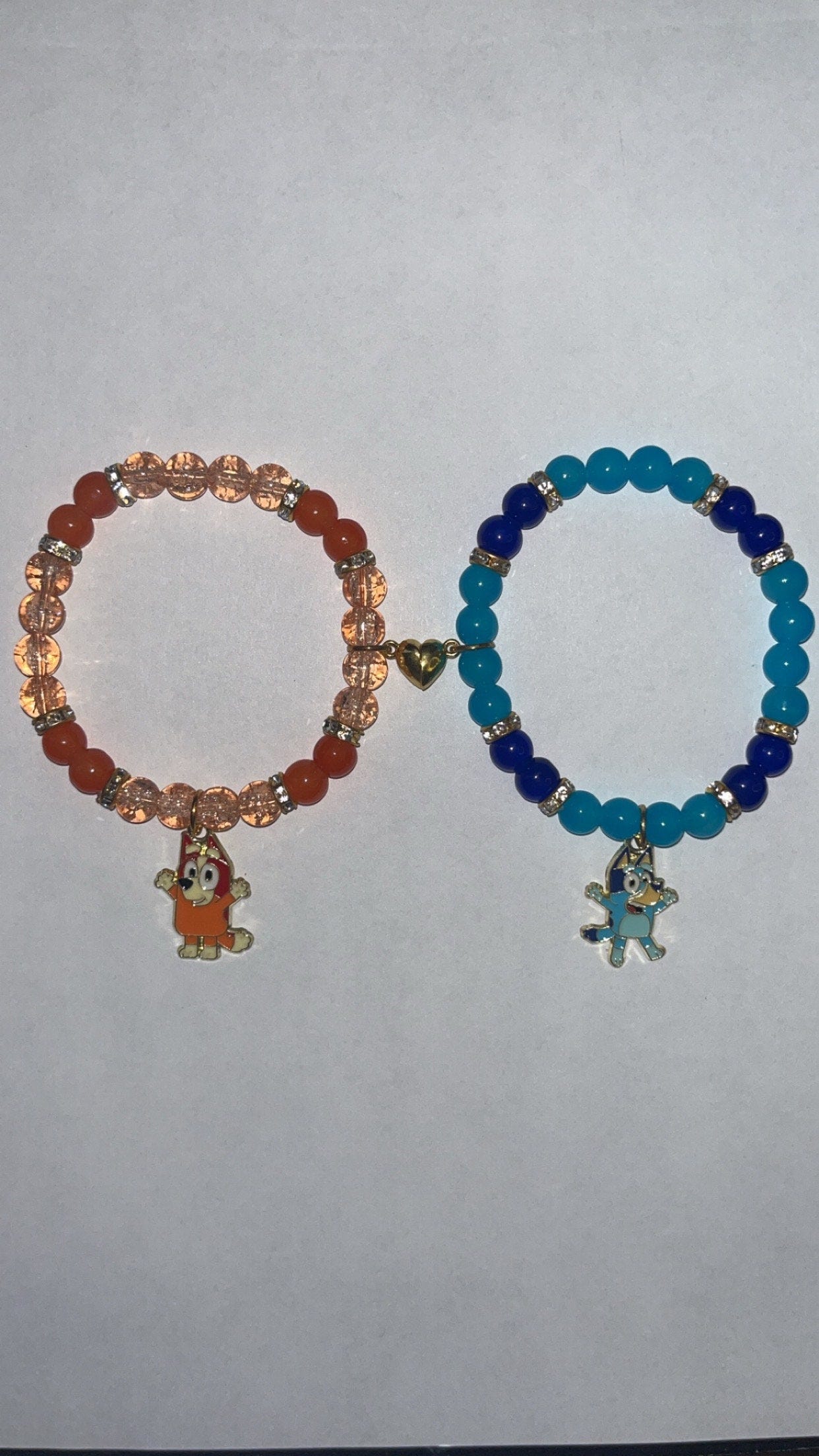 Bluey and Bingo Matching Bracelet Set