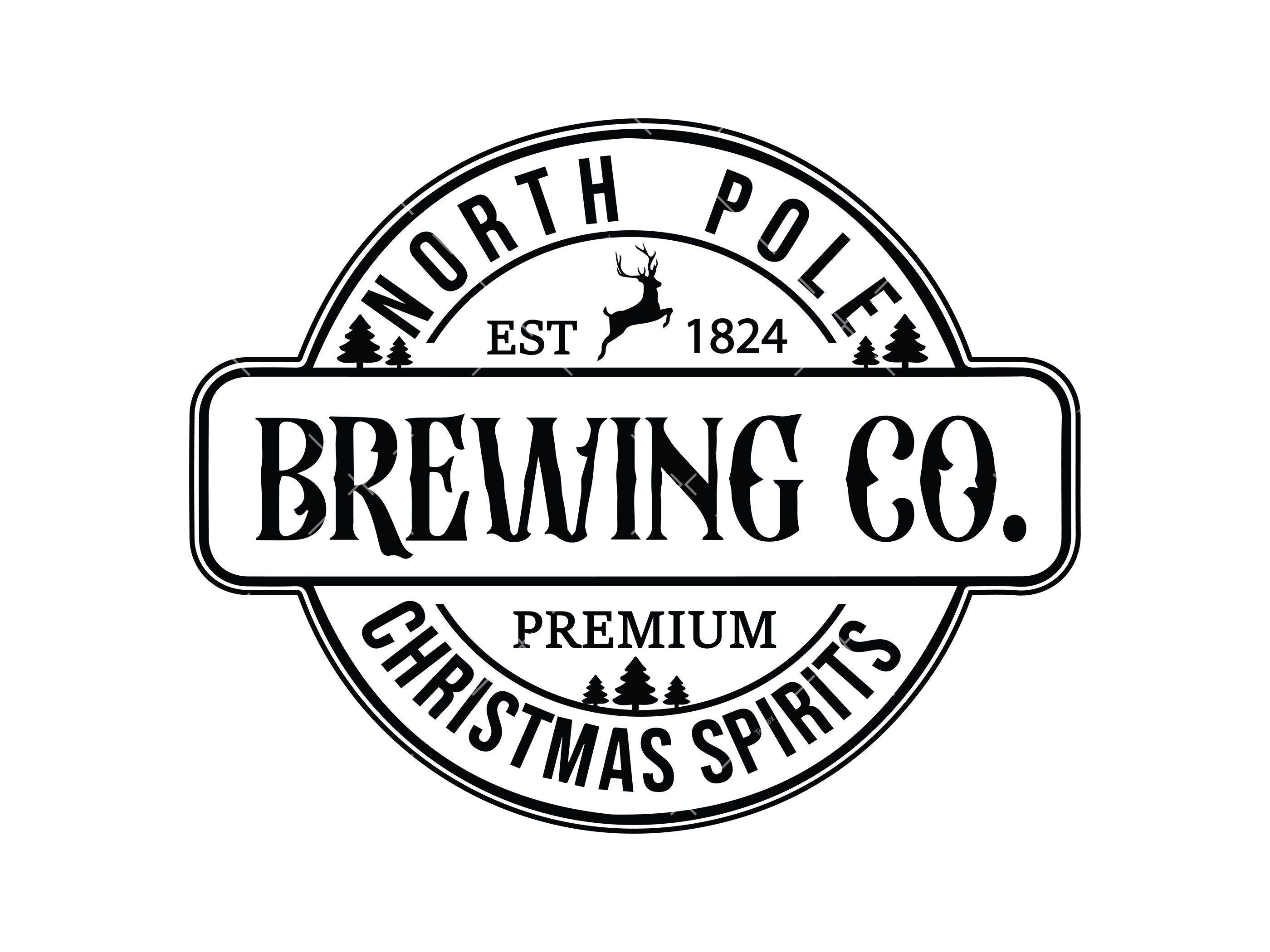 North Pole Brewing Co Svg, PNG, Cricut, Christmas svg, Christmas Shirt Svg, Christmas Sign Svg, Vintage Christmas ,Funny Christmas Svg