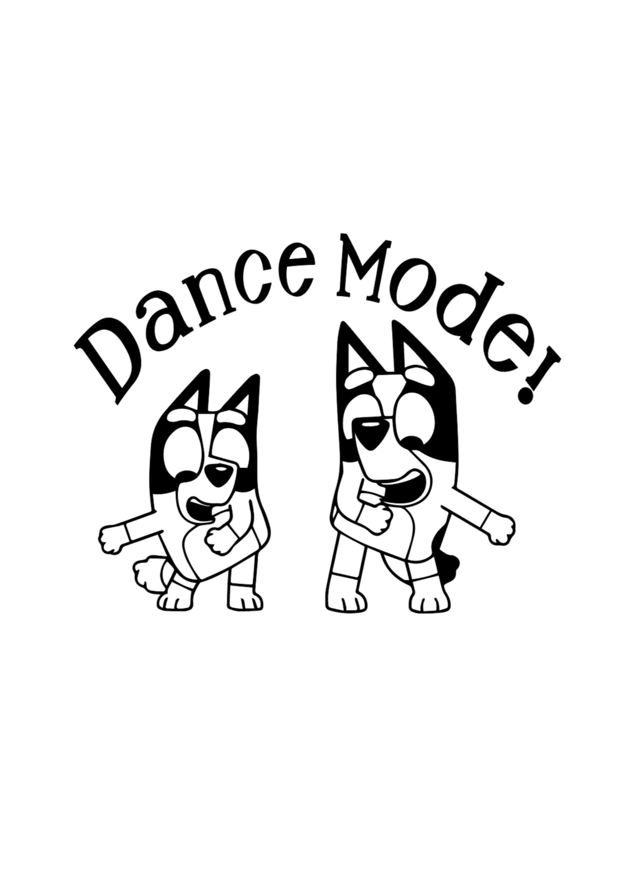 Bluey Show - Bluey and Bingo Dance Mode PNG + Bluey Download Bundle!