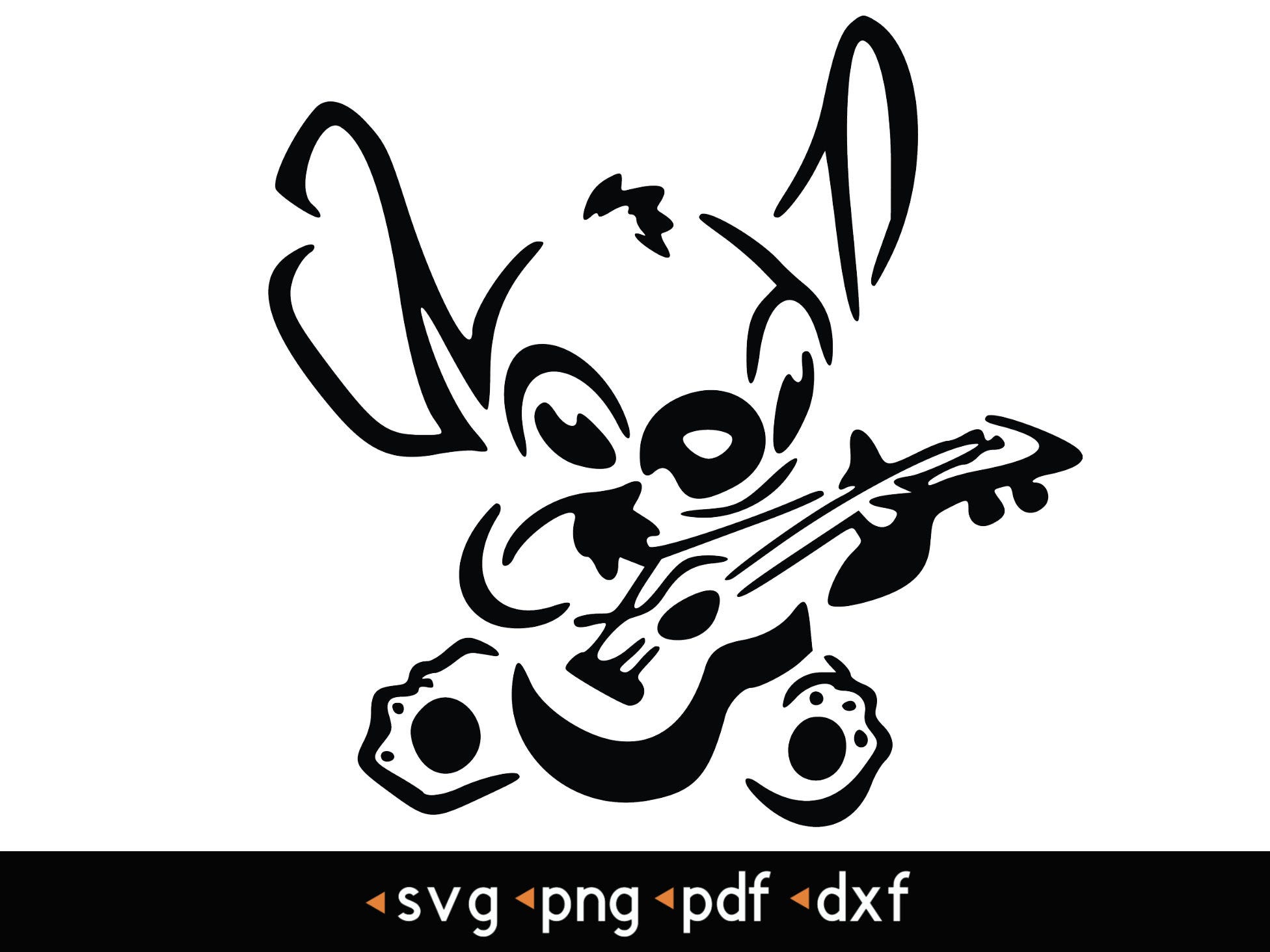 Stitch- #18 (transparent background) svg, png, pdf, dxf