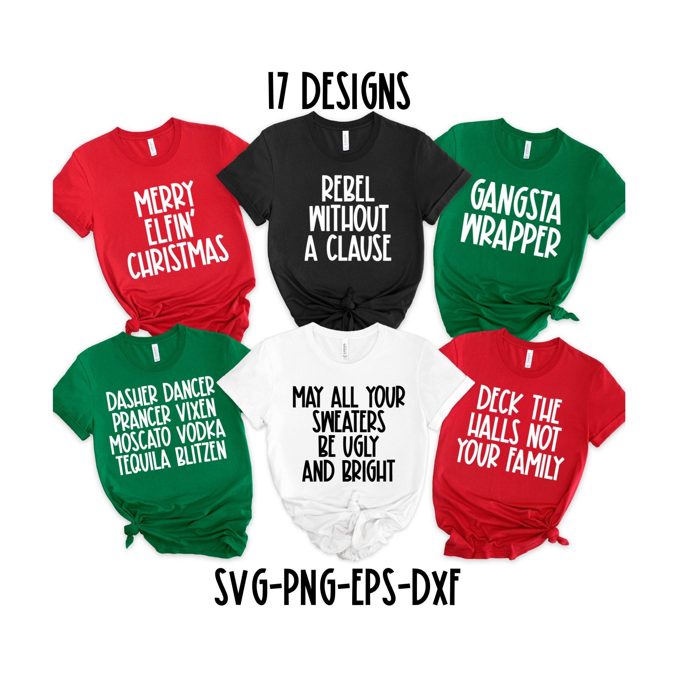 Christmas SVG bundle Family shirts cut files Svg Cricut SVG Christmas puns Shirt Svg Funny group shirt SVG Funny family Christmas shirt Svg