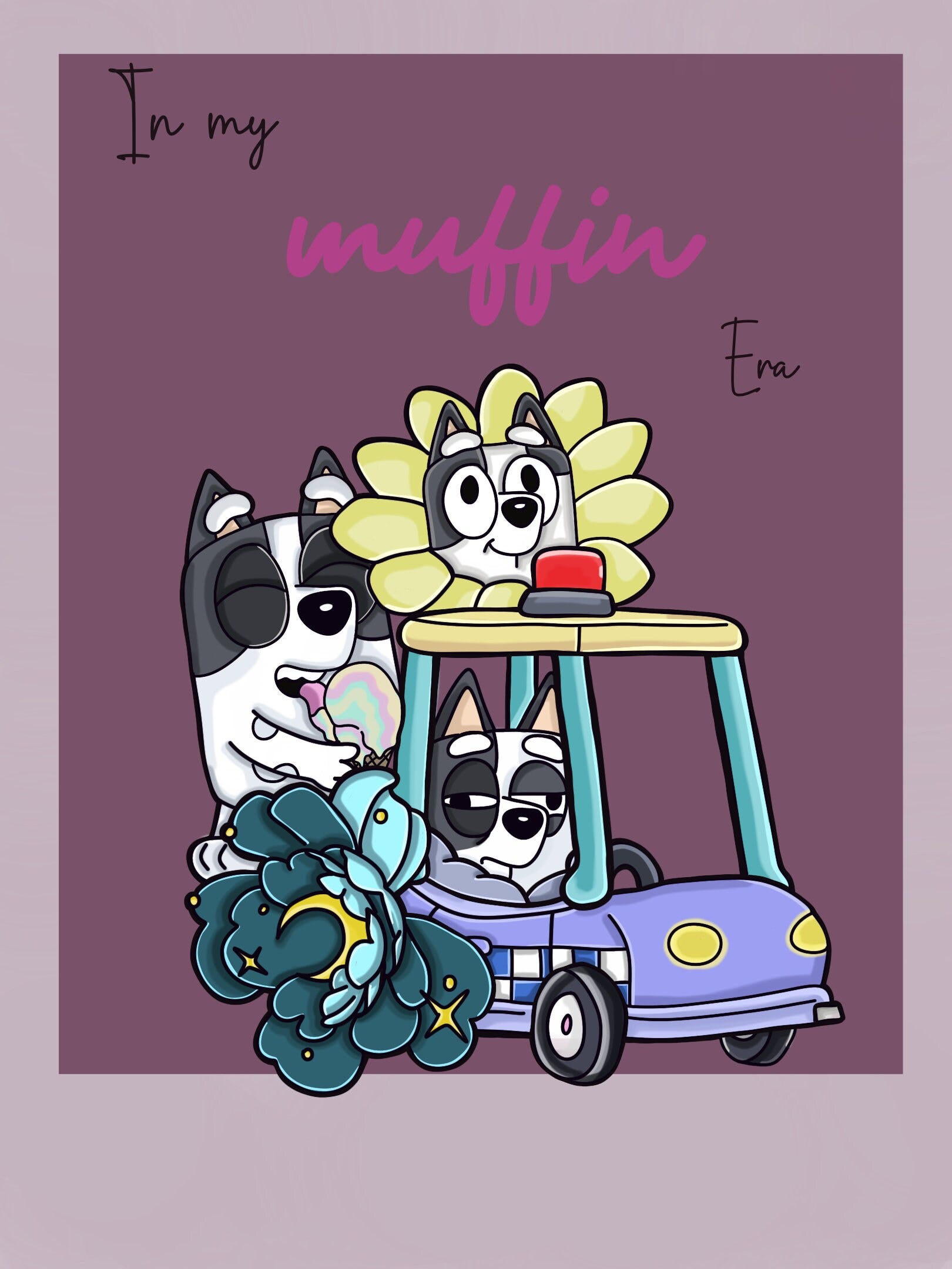 muffin (muffin era) - bluey digital print