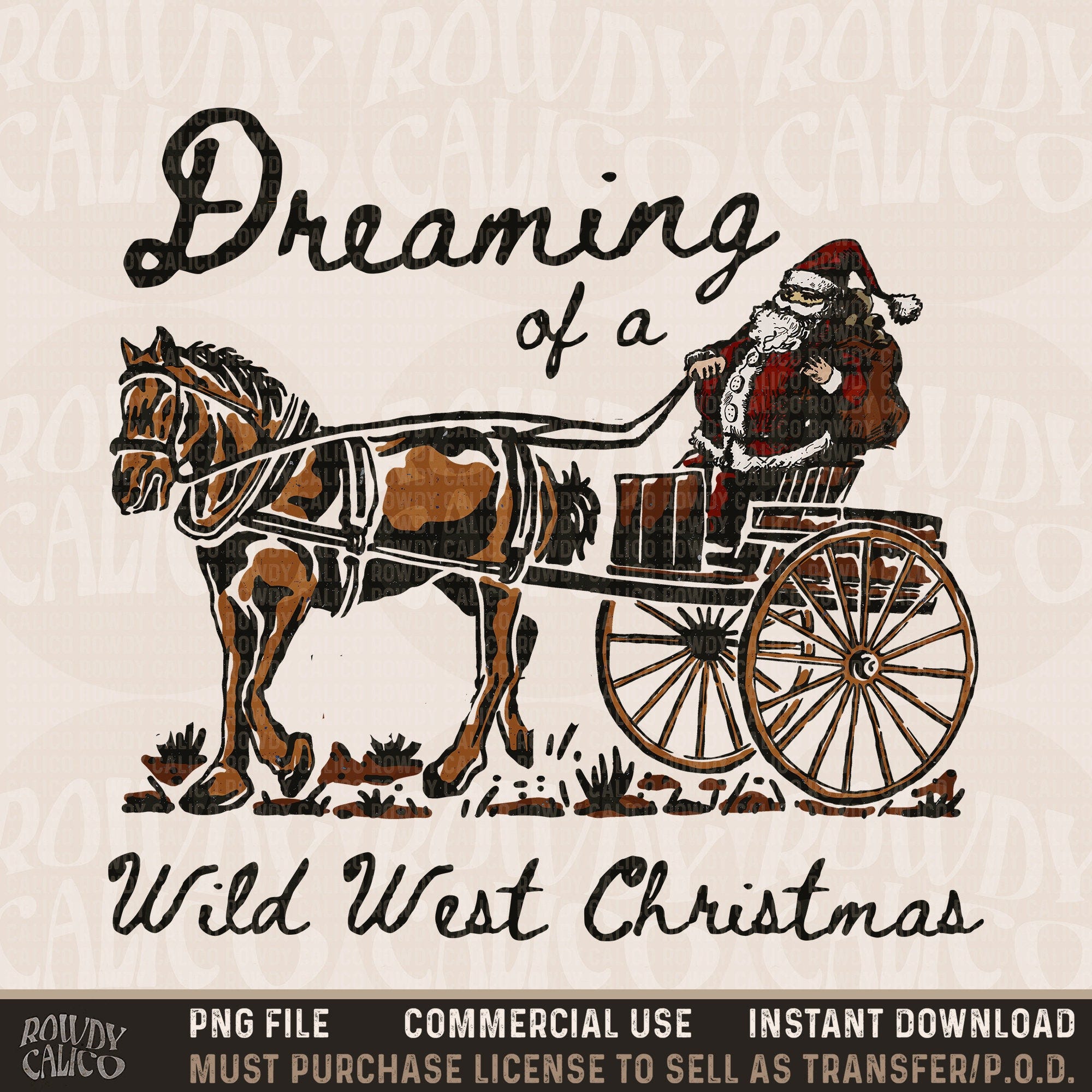 Dreaming Wild West Christmas PNG, Western Christmas PNG, Western Ghost PNG, Cute Christmas Design, Shirt Design Png, Sublimation Png