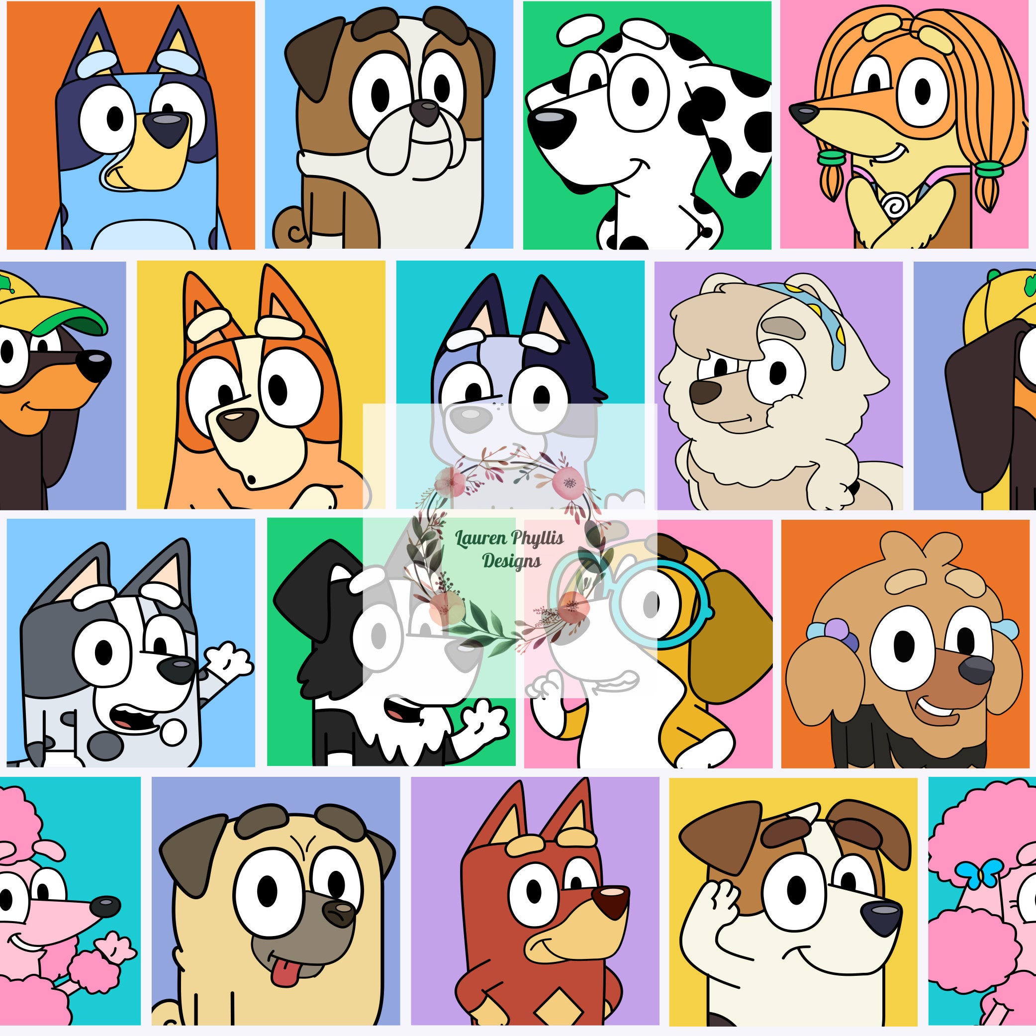 Cartoon dog and Friends seamless file, seamless design for girls, TV show seamless file, friendseamless pattern, sublimation design for boys