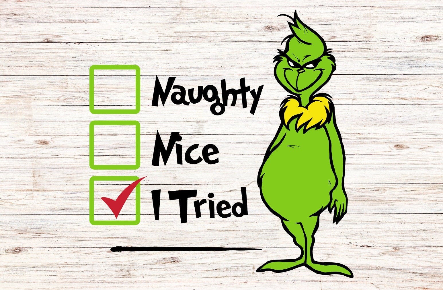 I Tried Grinch Digital Download