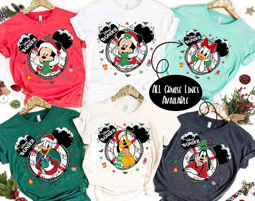 Custom Very Merry Time Cruises Shirt, Disney Cruise Family Christmas Shirts, Disney Cruise Shirts, Mickey and Friends Cruise Shirts