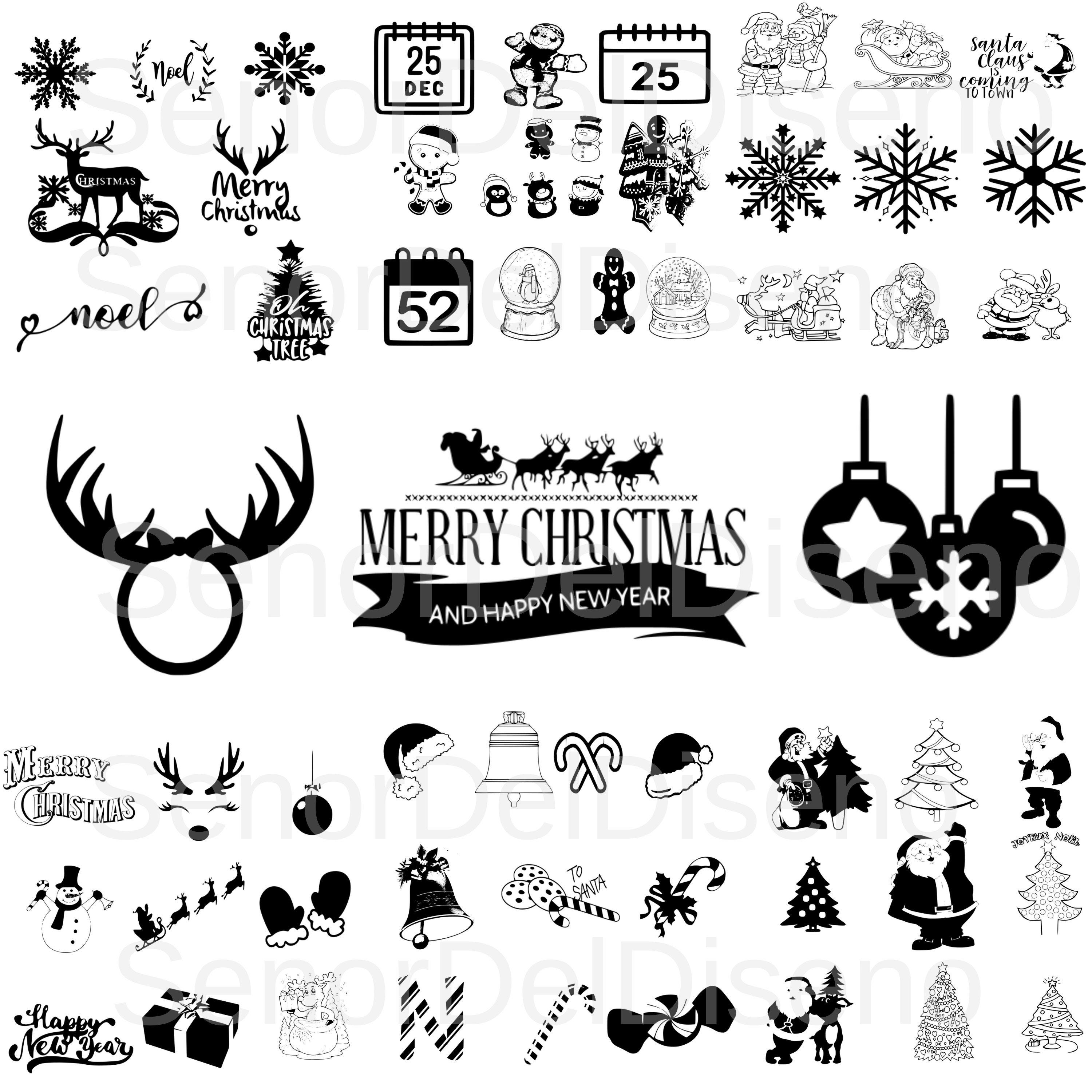 CHRISTMAS SVG Bundle, CHRISTMAS Clipart, Christmas Cut Files, Christmas Svg Files For Cricut