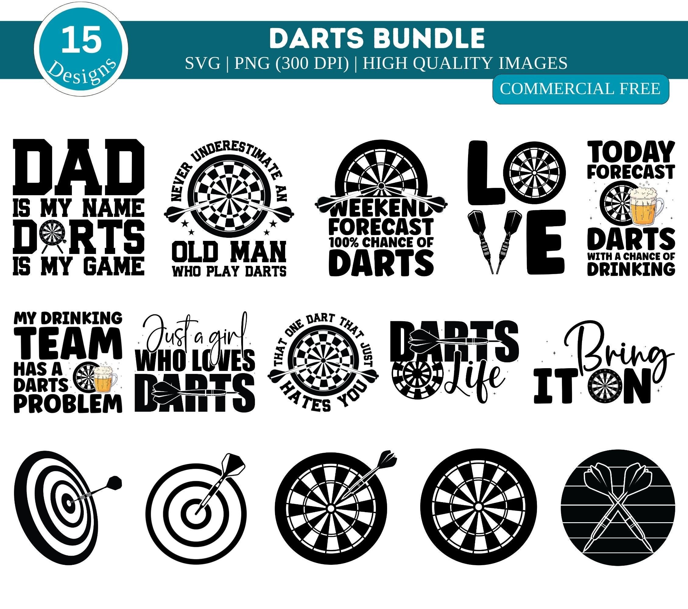 Dart SVG Bundle| Dart Game Bundle| Dart Player SVG| Dart Quotes Svg| Dart Cut Files| Dart Shirt Svg| Bullseye Svg| Dartboard Svg