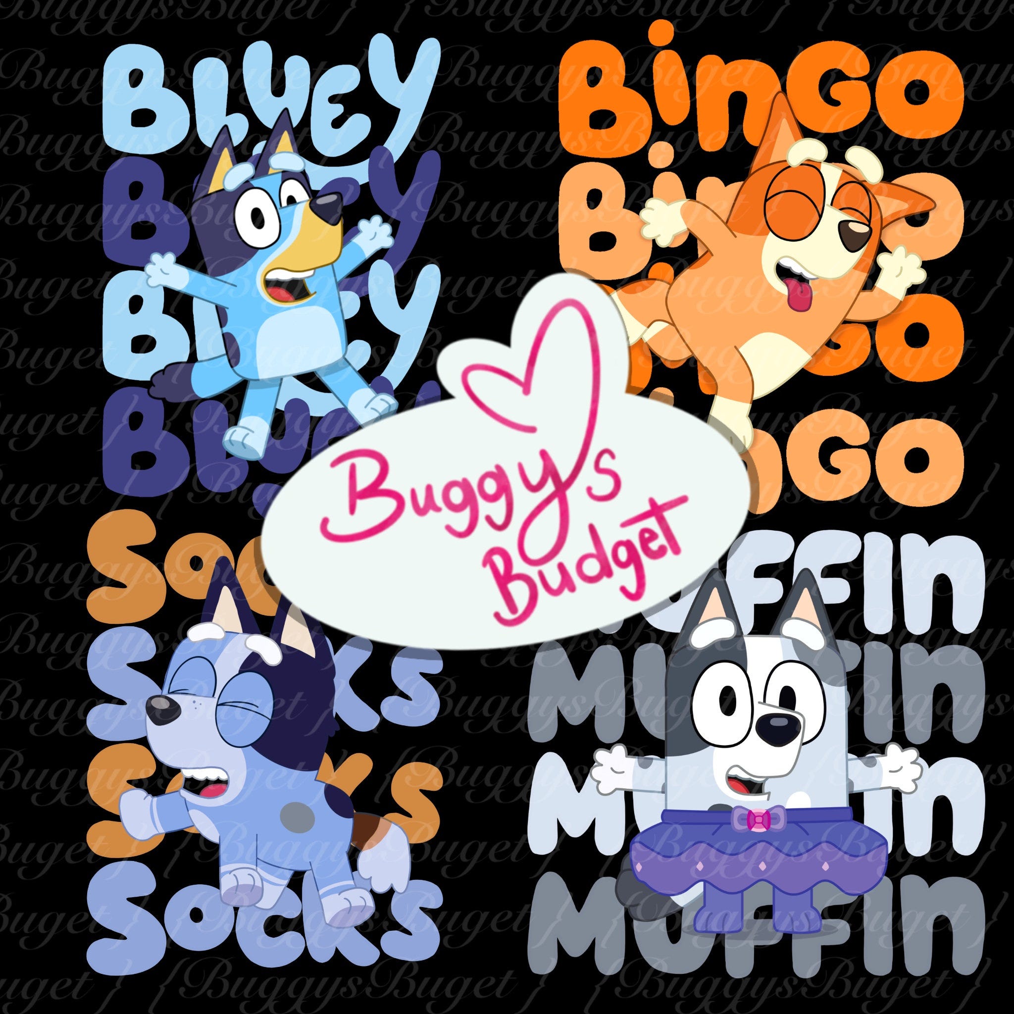 HEELER PNG BUNDLE || 4 png files