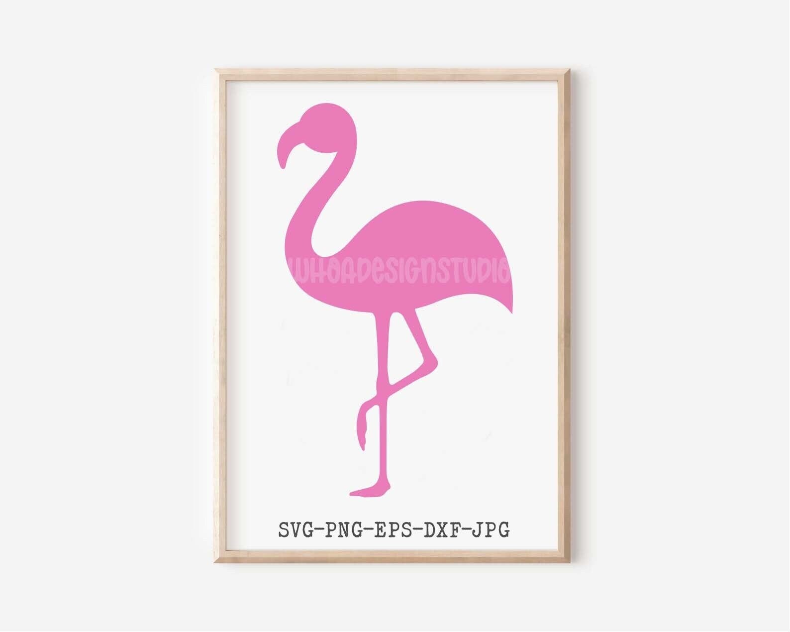 Flamingo Svg, Flamingo Silhouette, Flamingo Clipart, Beach Svg, Summer Svg, Svg Files, Cricut SVG, Silhouette Svg, Cutting Files