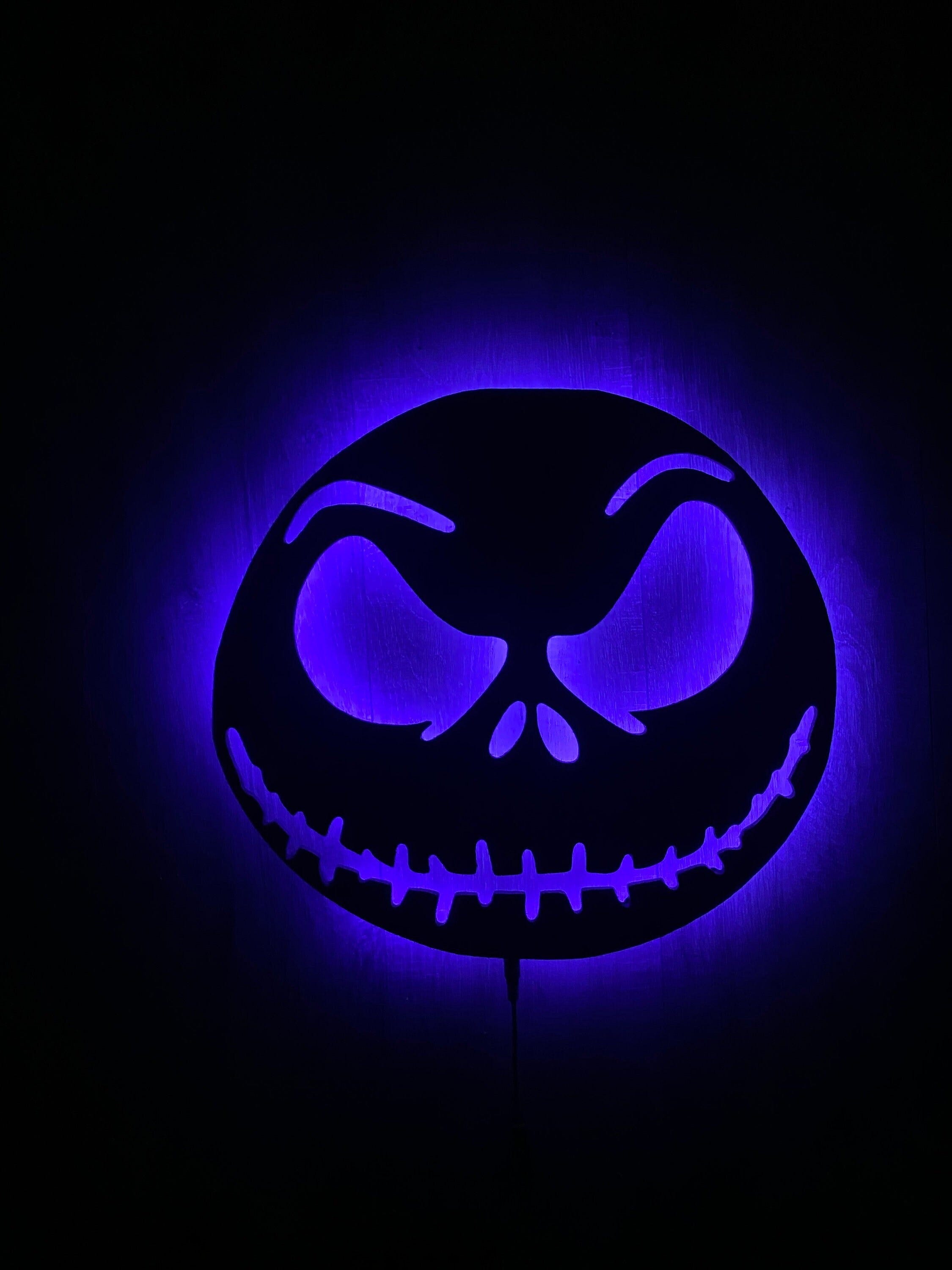 LED The Nightmare Before Christmas sign. Man Cave. Arcade. Bedroom.
