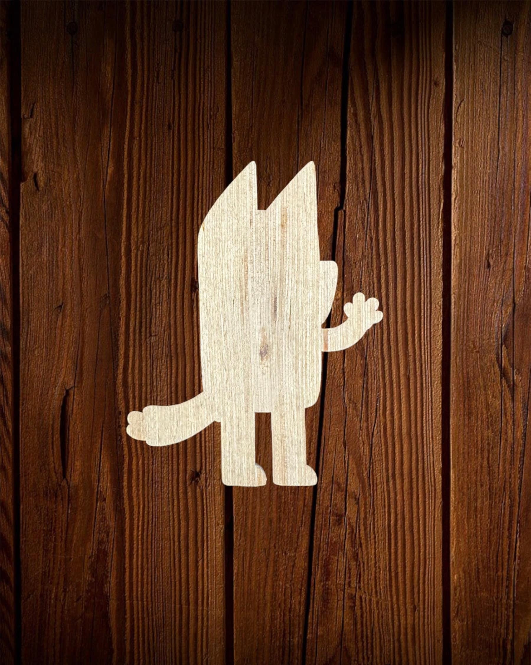 001 Cartoon Wooden Cutout for DIY Projects | Great for Crafting and Party Decor