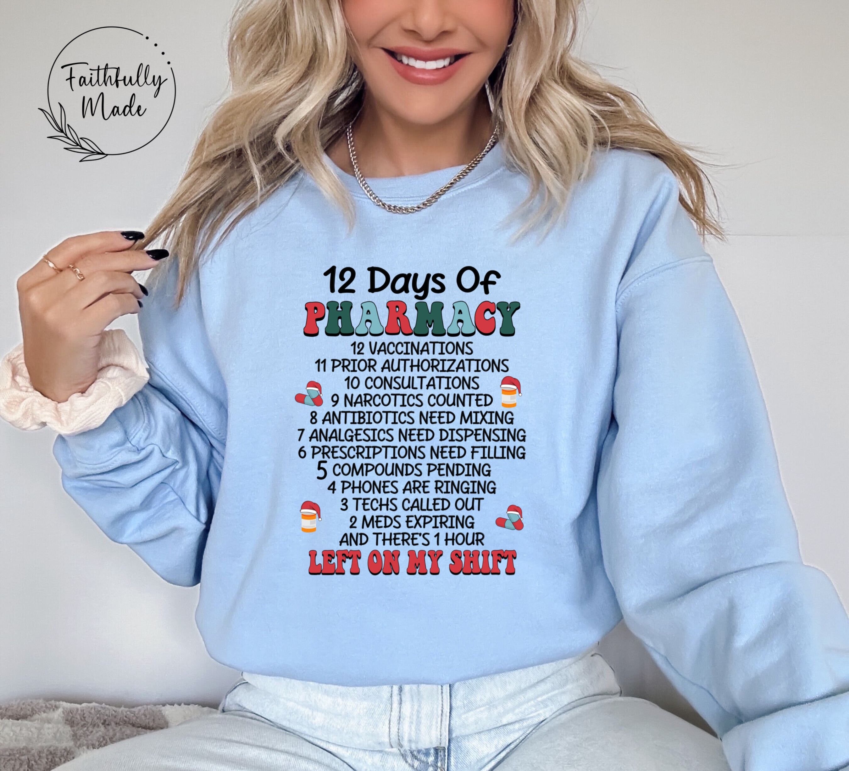 12 Days Of Pharmacy PNG (Not A Cut File)