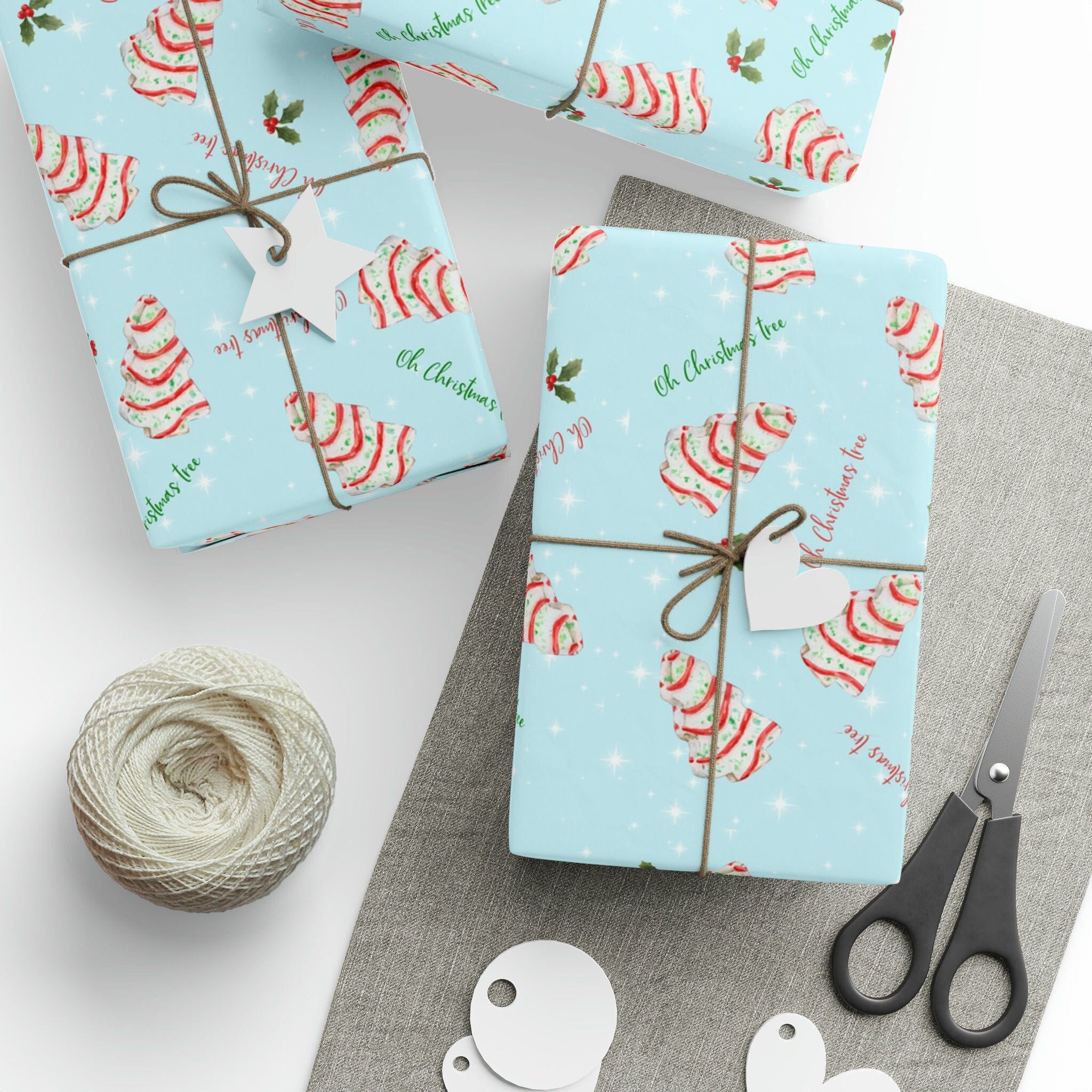 Oh Christmas Tree Cake Gift Wrapping Paper