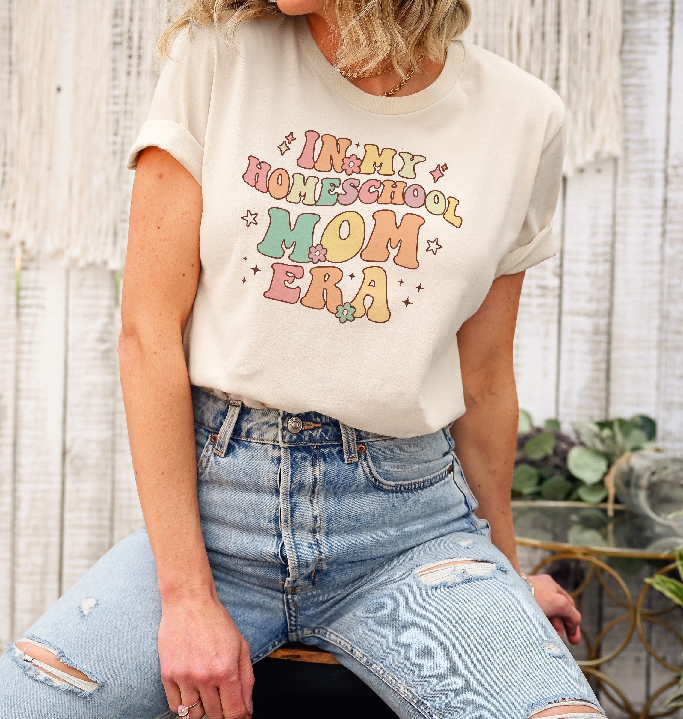 In My Homeschool Mom Era Shirt Retro Homeschool Mom Shirt Christian Homeschool Mama Presents For Mom Homeschool Shirt Cool Moms Club Shirt