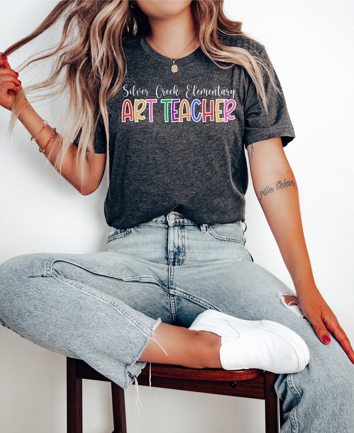 Custom Art Teacher Shirt, Personalized Art Teacher Shirt, Art Teacher Shirt with School Name, Art Teacher Shirt, Art Teacher Gift, Art Shirt