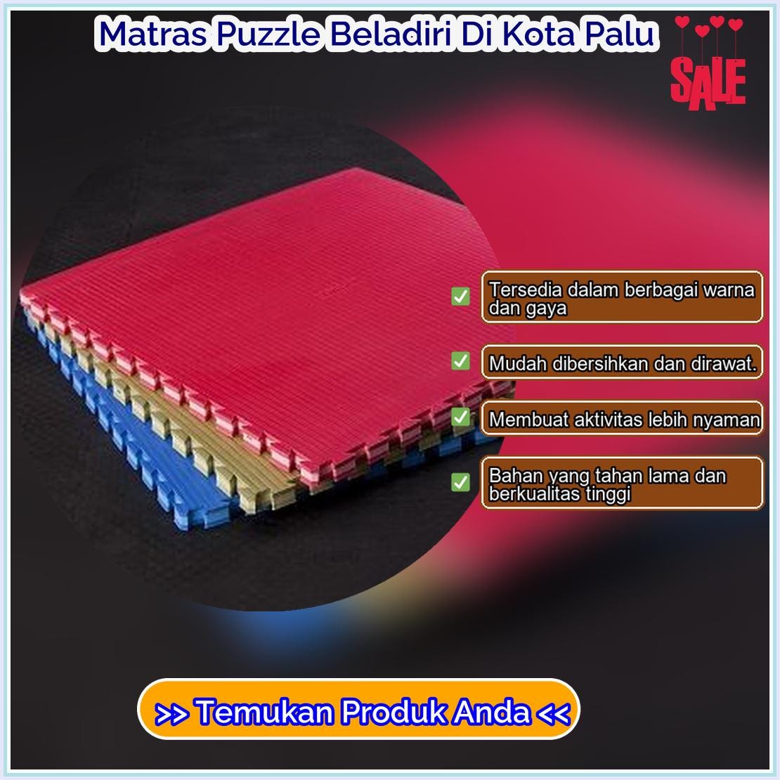 Matras Puzzle Beladiri Di Kota Palu