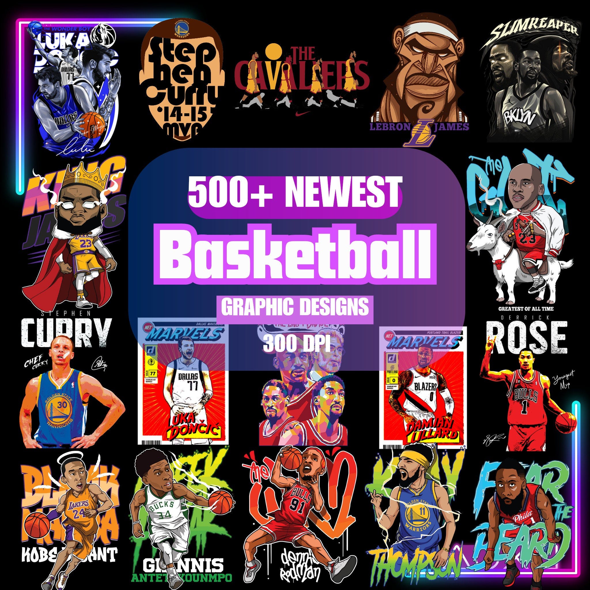 500+ Basketball Graphic designs | Basketball T-shirt | Ball design | Player designs | print on demand | Sublimation | Gift for him